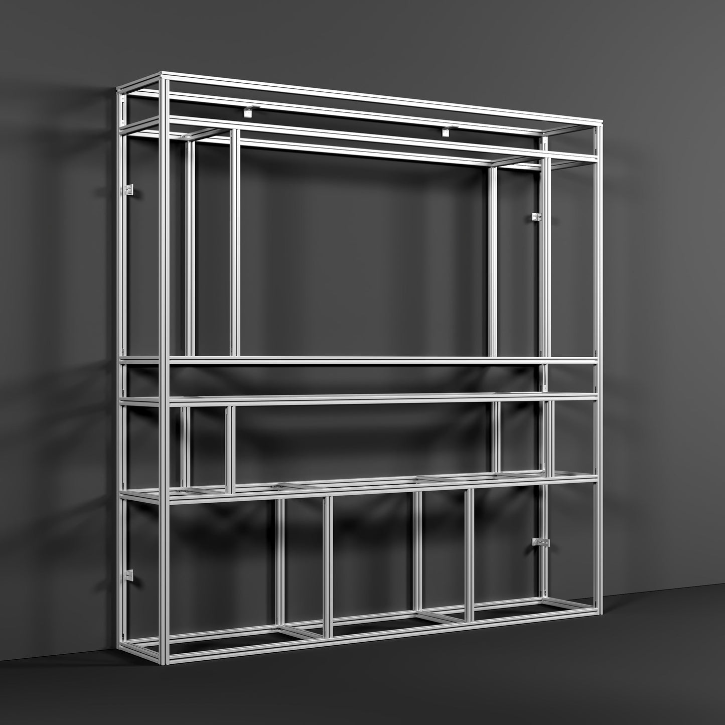 Smallbee Easy-to-Install Aluminum Profile Media Wall Frame