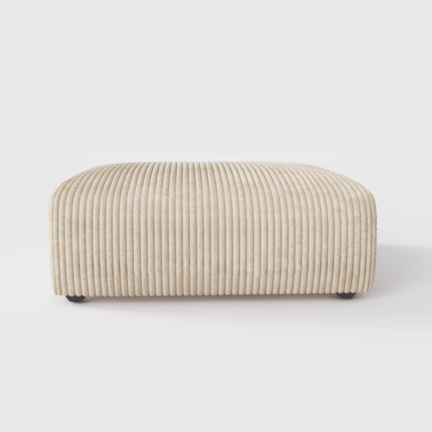 Corduroy Modular Wide Seat Chaise Sofa Block