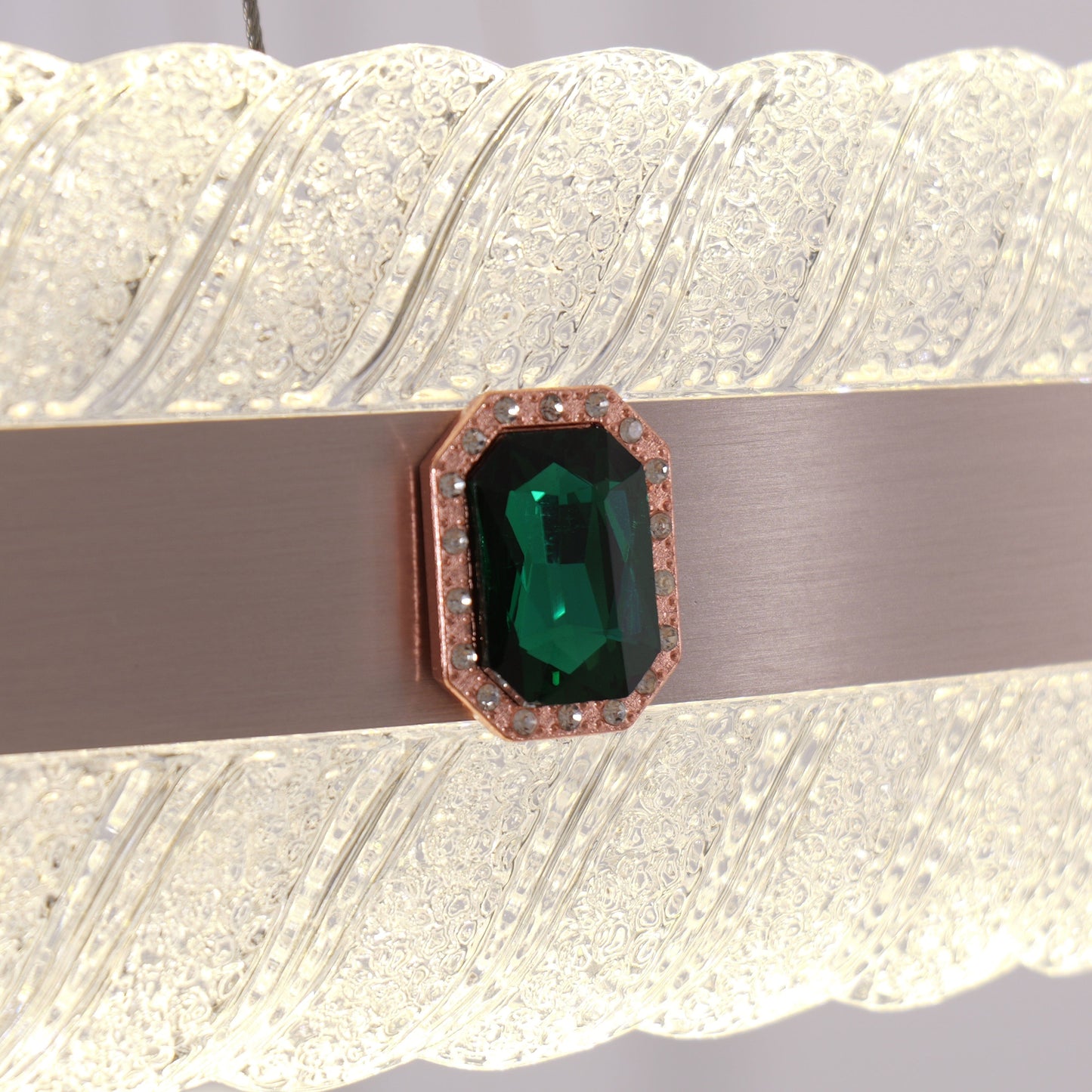 Lightsin Elegant Gold Interwoven Ring Pendant Light Lightsin UK