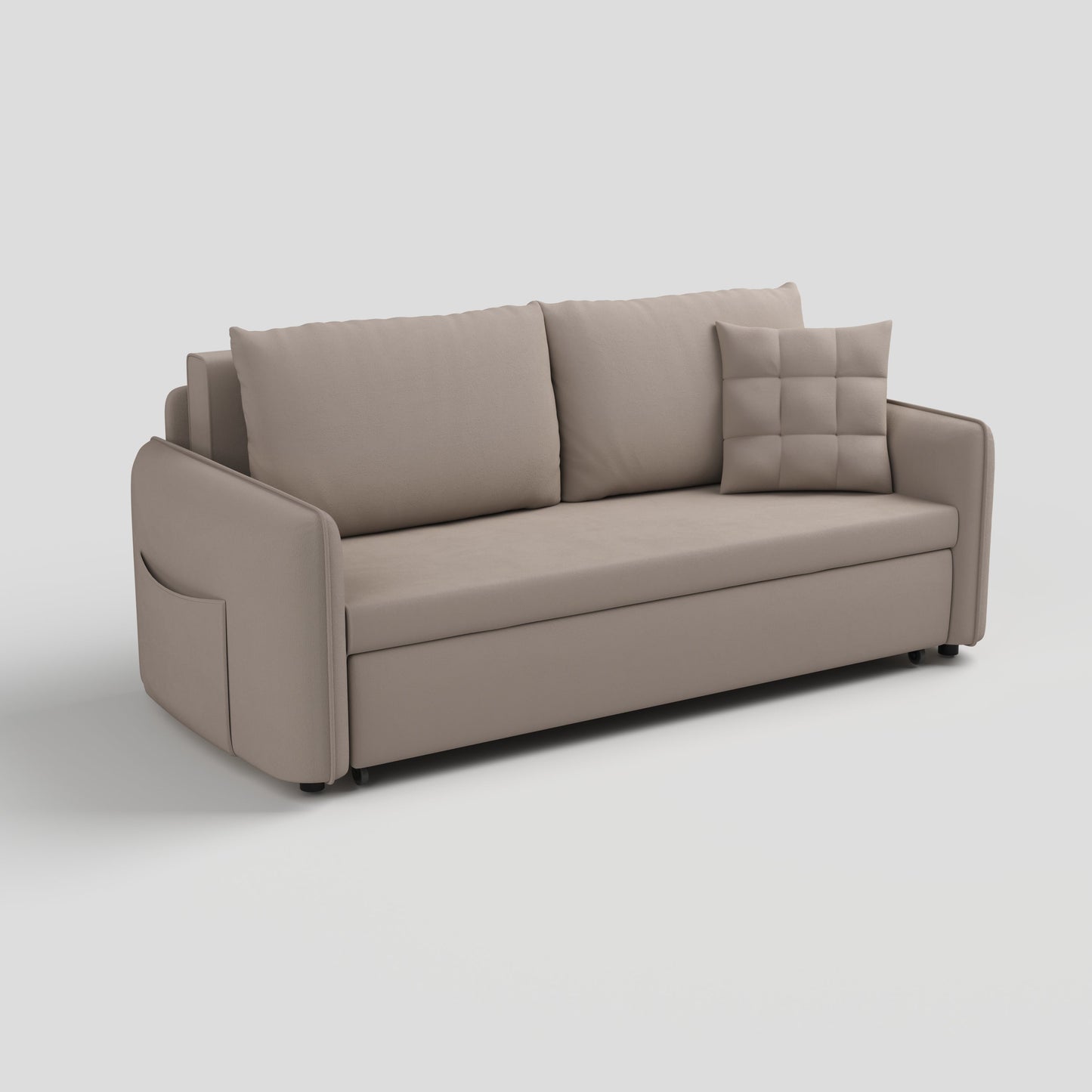 Cottonfy Upgrade Adjustable Multifunctional 3 Seater Sofa Bed with Storage Space