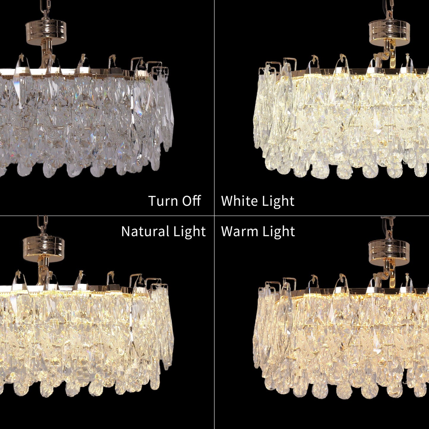 Lightsin Kitchen Island Lighting Modern Luxury Crystal Dimmable Pendant Light Lightsin UK