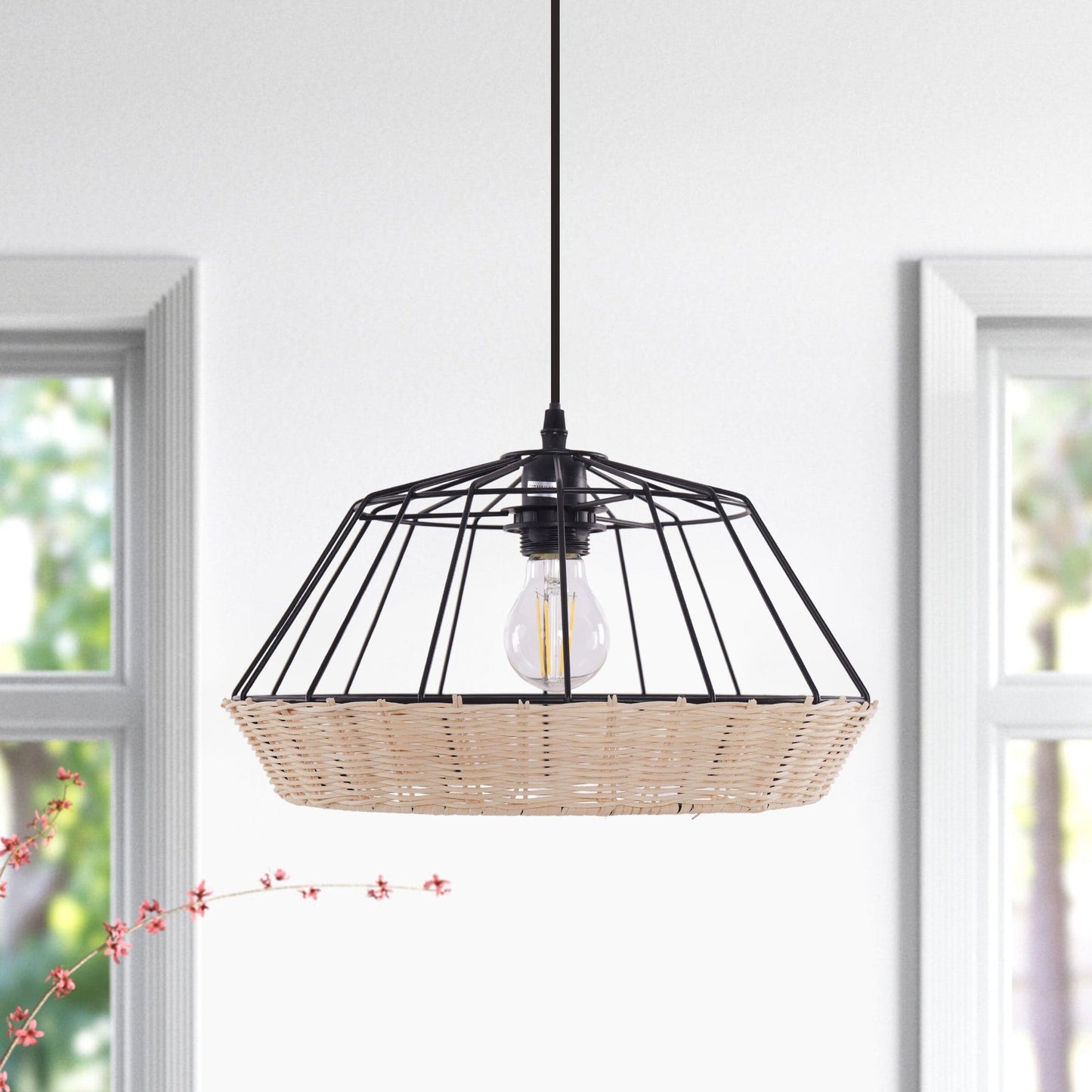Lightsin Geometric Bamboo Pendant Light for a Touch of Natural Modernity (100% off) Lightsin UK 1 Unit