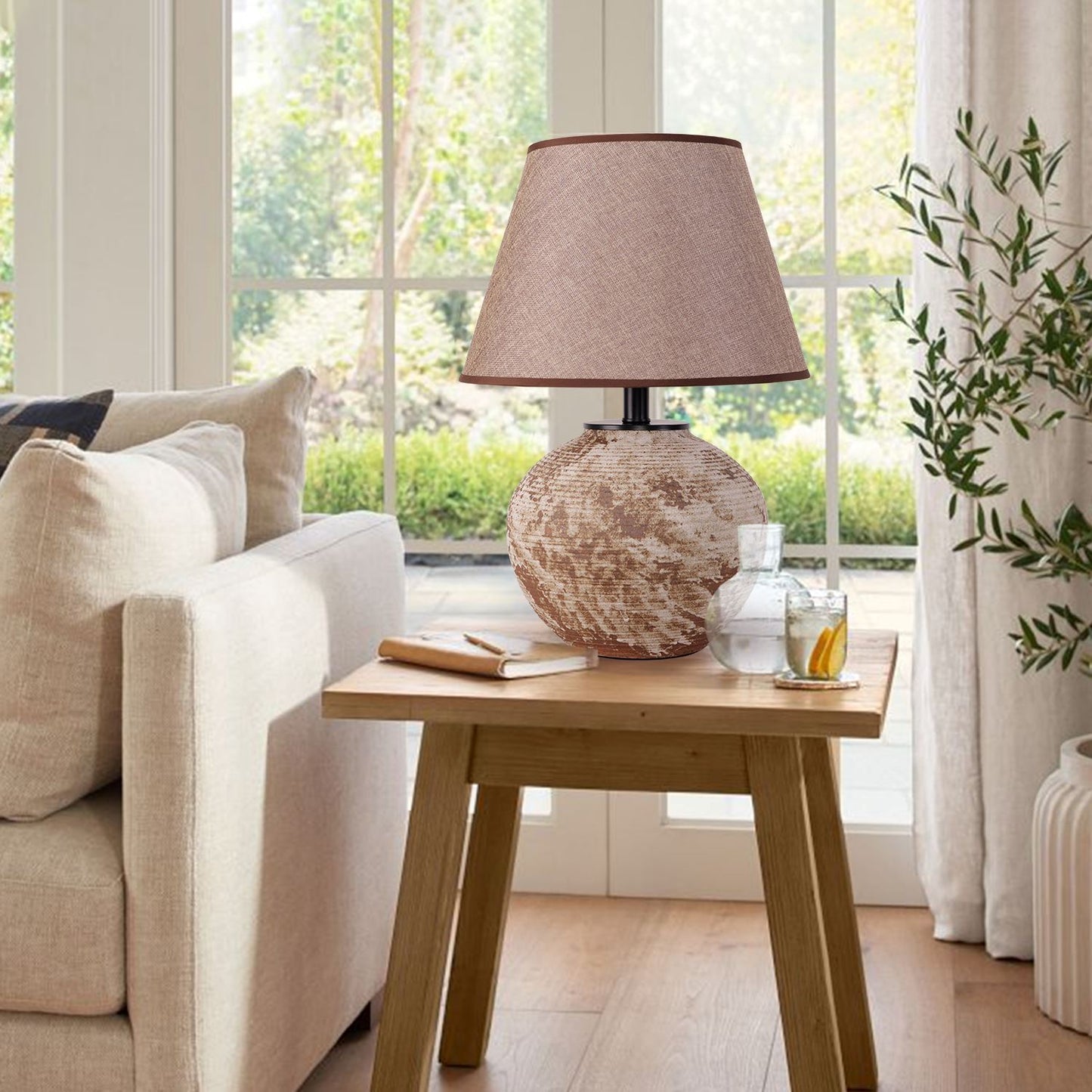 Lightsin 1-Light Pendant Light with Glass Lampshade Lightsin UK