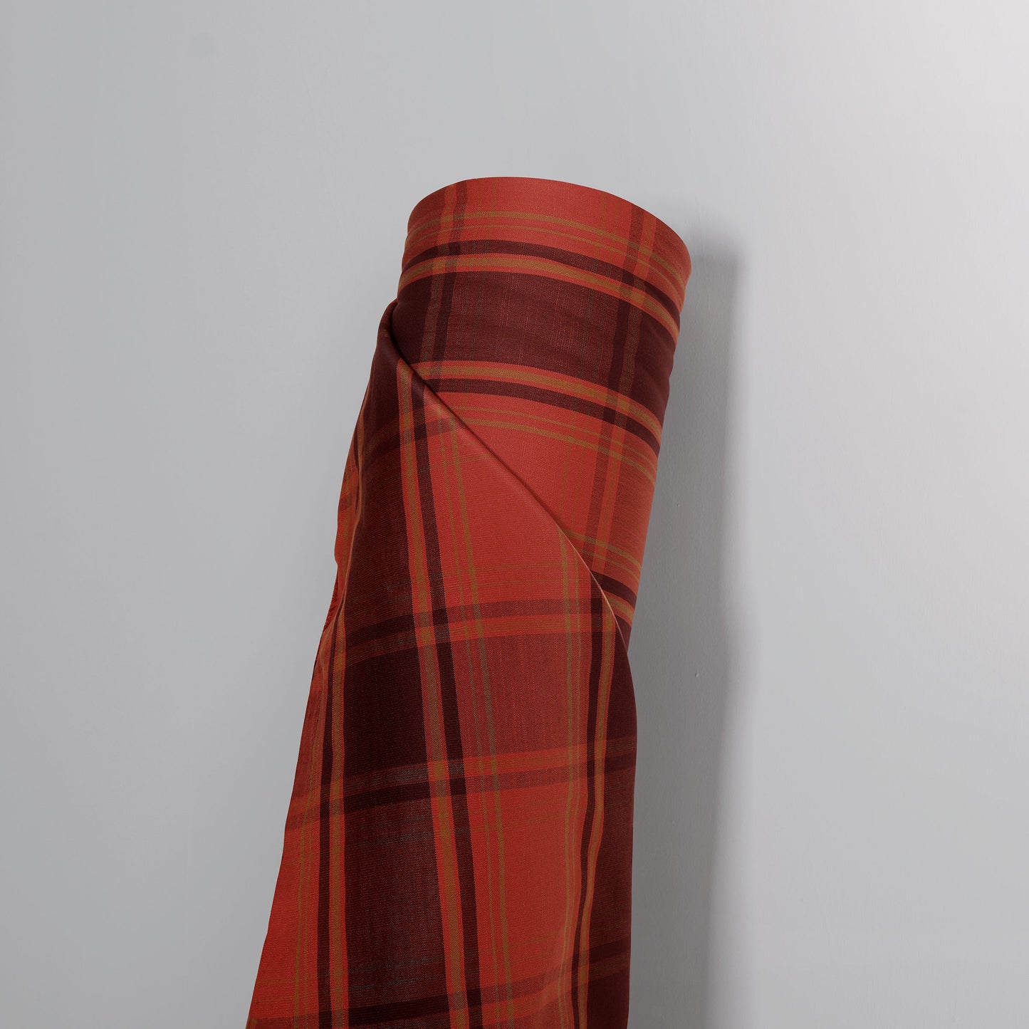 Mid-weight Tartan Check Fabric Cotton, Autumn Spice, AR460053