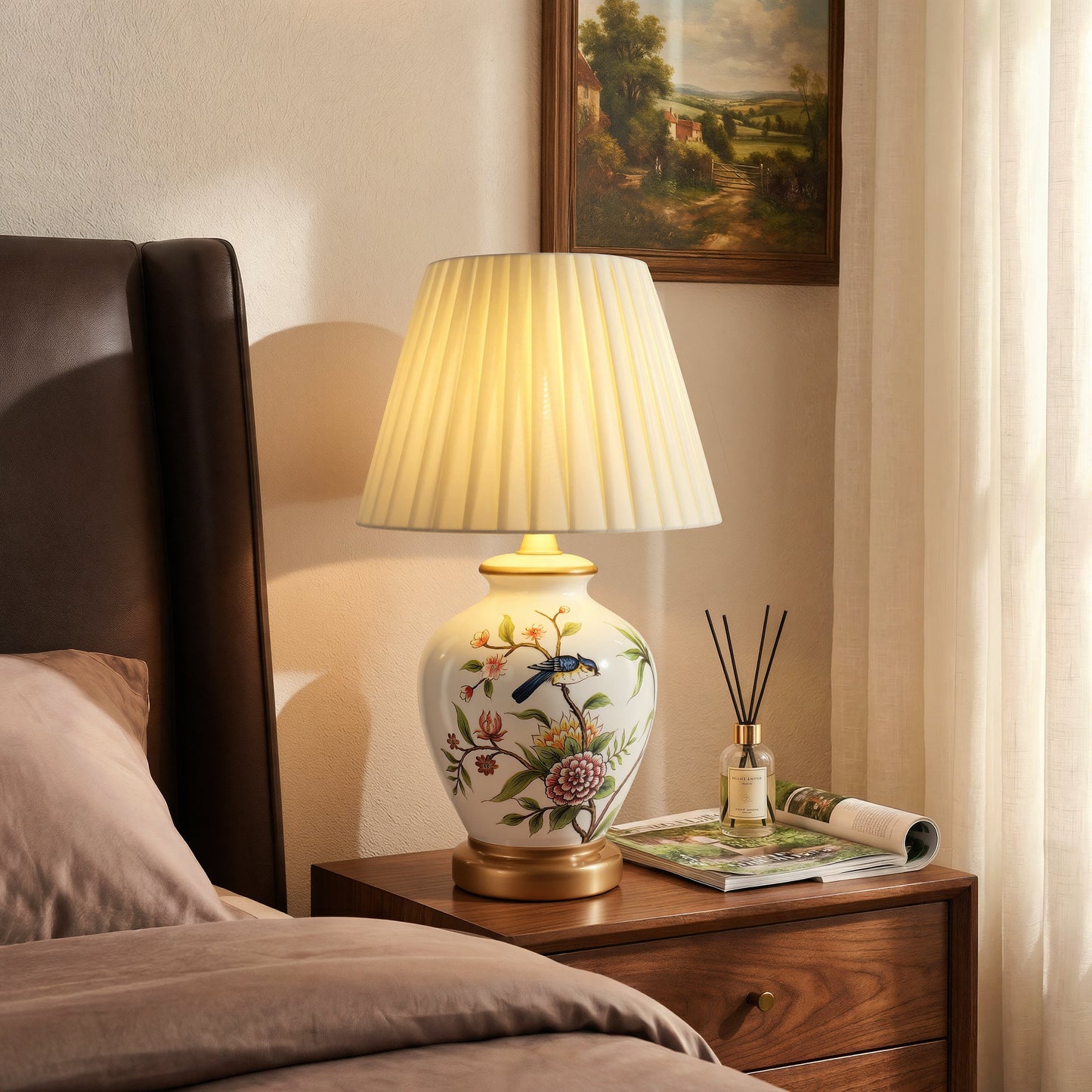 Lightsin Chinoiserie Hand-Painted Ceramic Table Lamp Collection