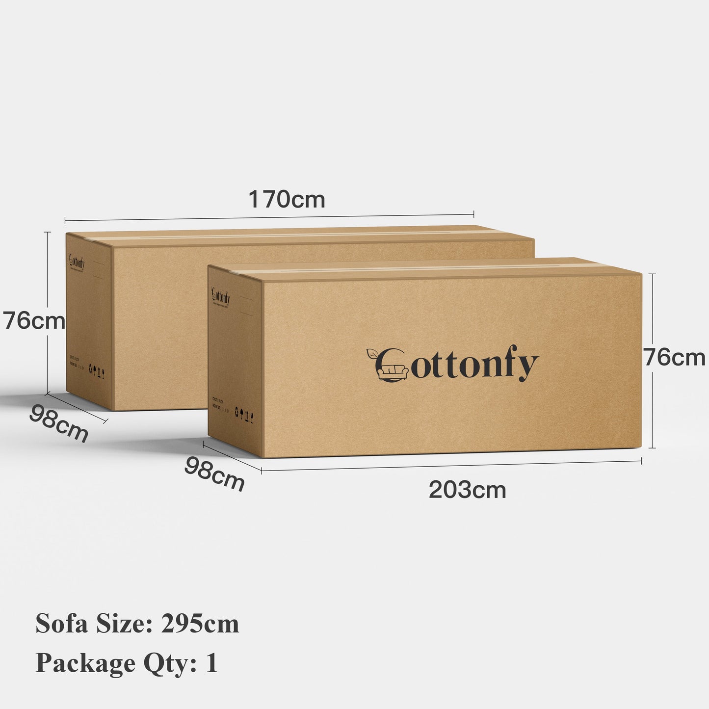 Cottonfy Creamy Tofu Block Pullout Sofa Bed with Storage
