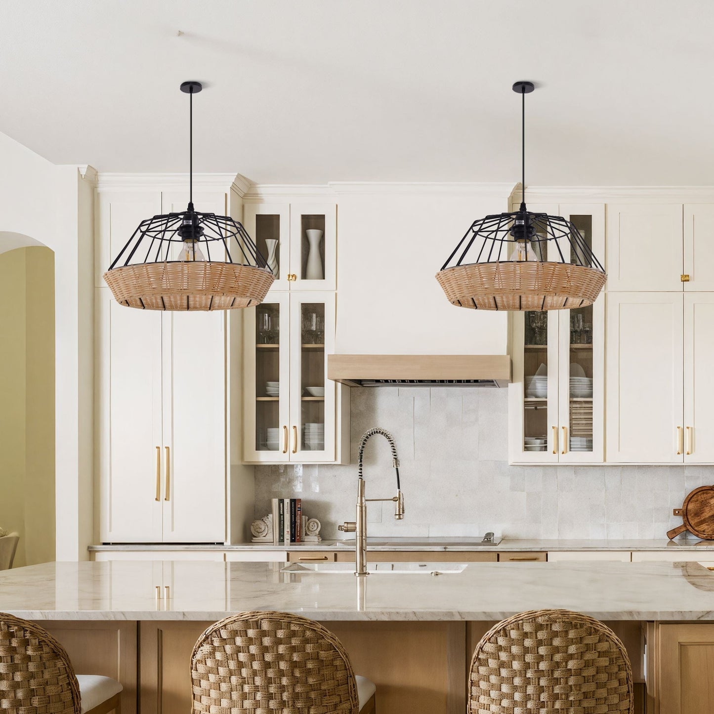 Lightsin Geometric Bamboo Pendant Light for a Touch of Natural Modernity (100% off) Lightsin UK