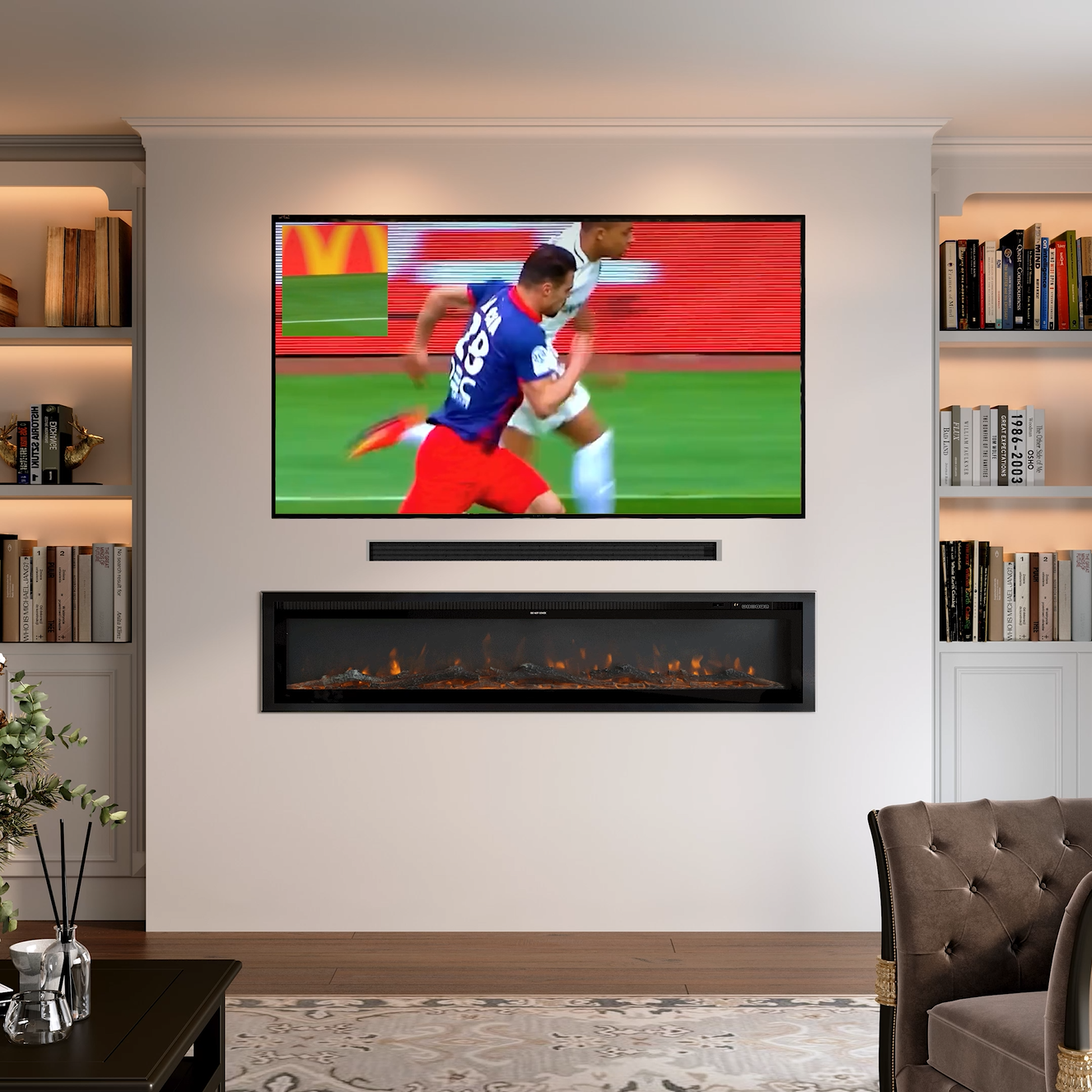 Smallbee Easy-to-Install Aluminum Profile Media Wall Frame