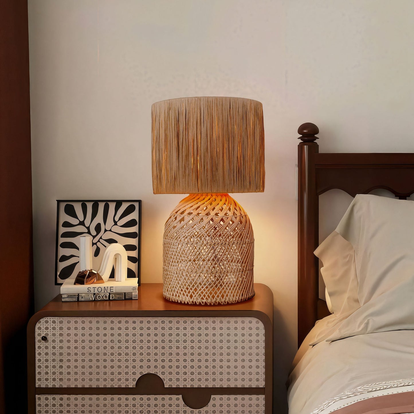 Lightsin Scandinavian Twin Shape Bedside Lamp Lightsin UK