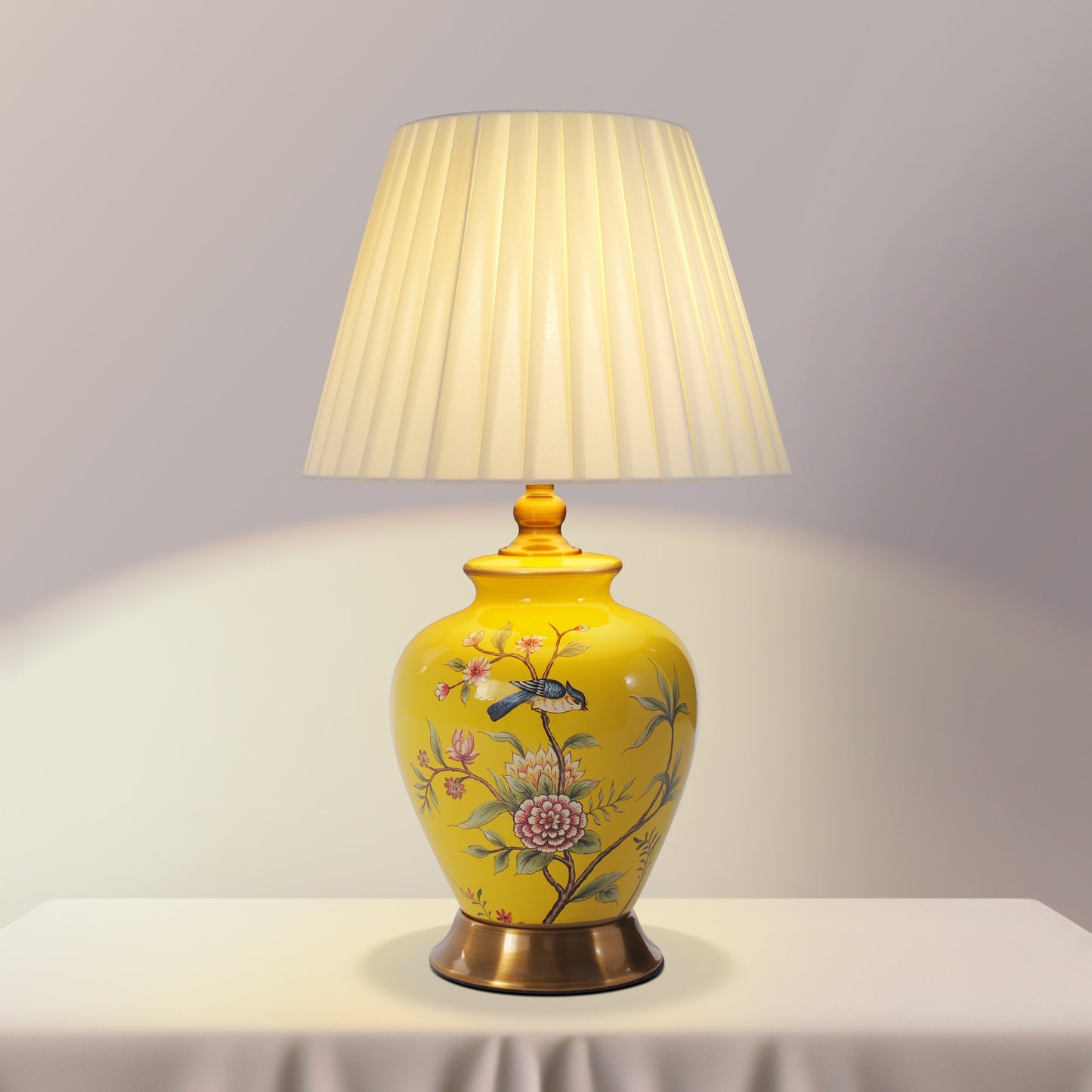 Lightsin Chinoiserie Hand-Painted Ceramic Table Lamp Collection
