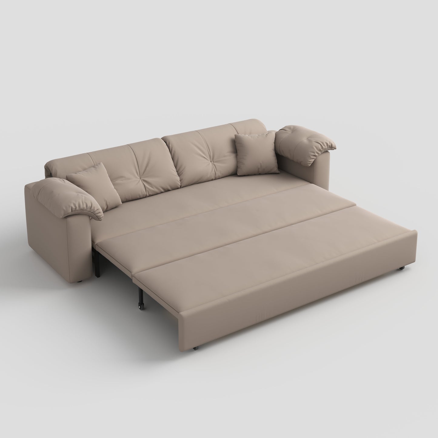 Multifunctional Sleeper Pull Out 2 Seater Sofa Bed with Storage Space
