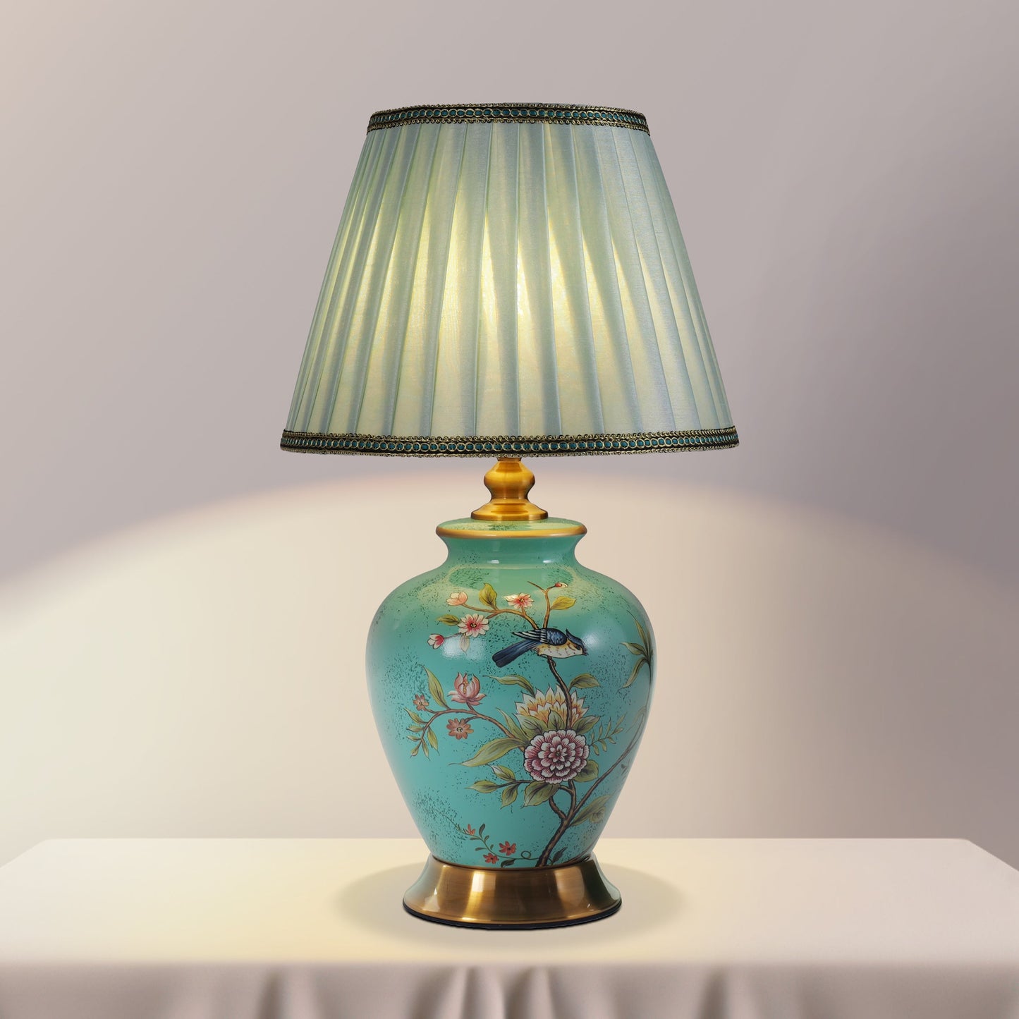 Lightsin Chinoiserie Hand-Painted Ceramic Table Lamp Collection
