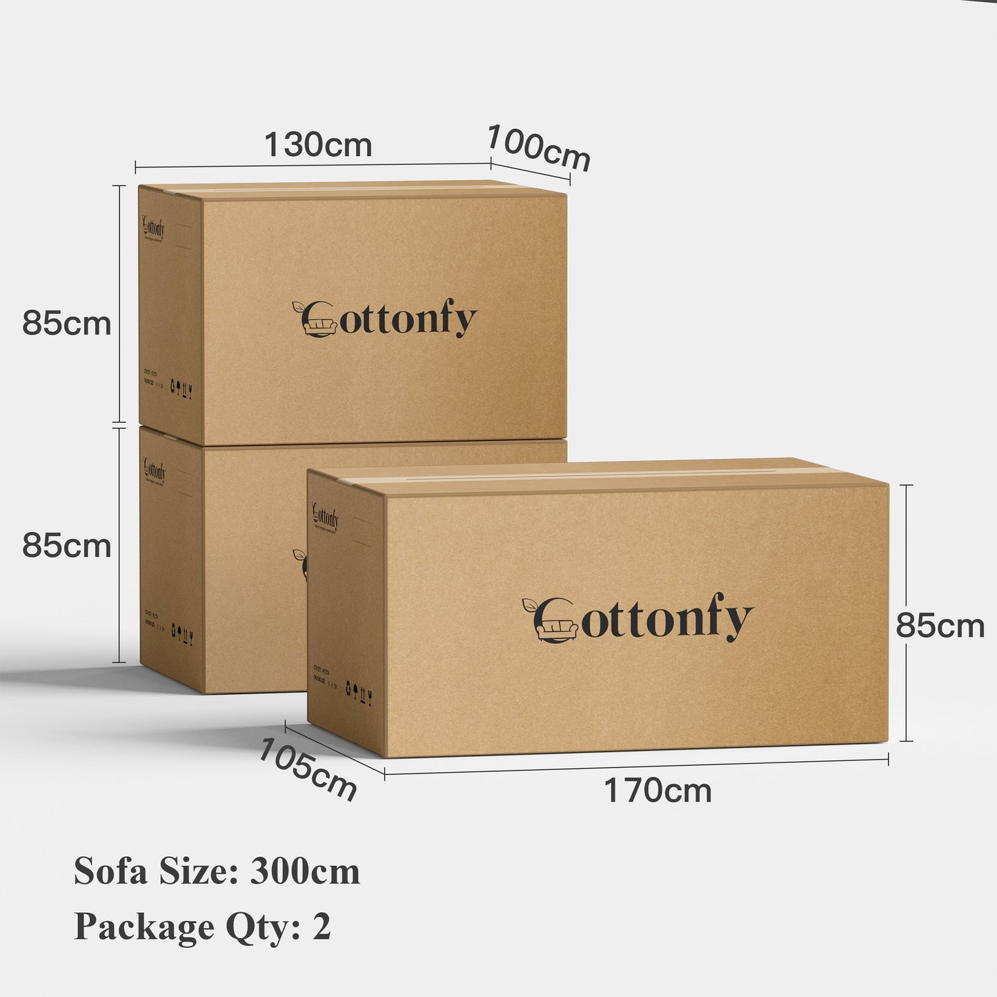 Cottonfy Cat-Scratch Resistant Fabric Elephant Ears Style Corner Sofa