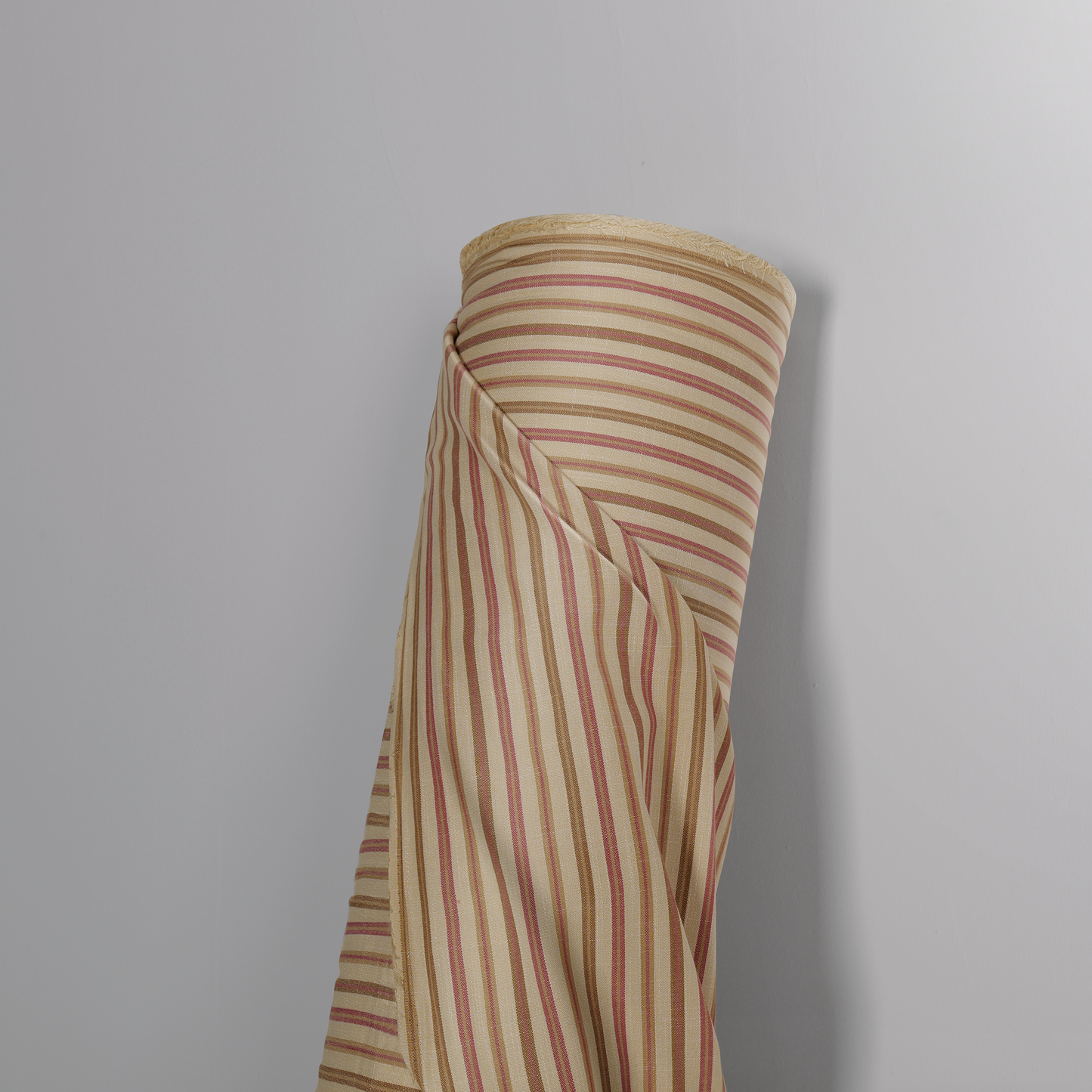 Mid-weight Banded Stripes Fabric Cotton, Dusky Rose, AR460037