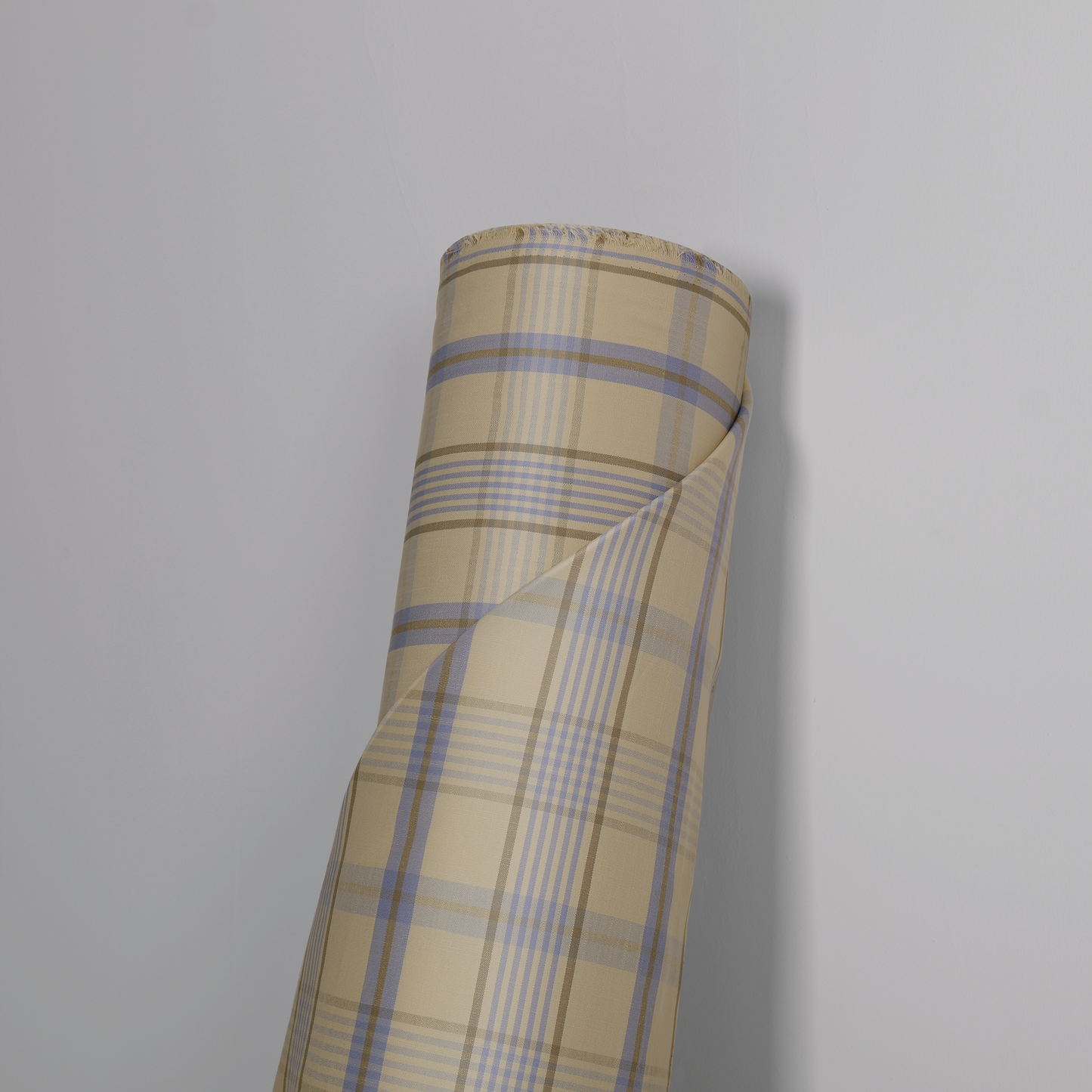 Mid-weight Balanced Plaid Fabric Cotton, Misty Blue, AR460043