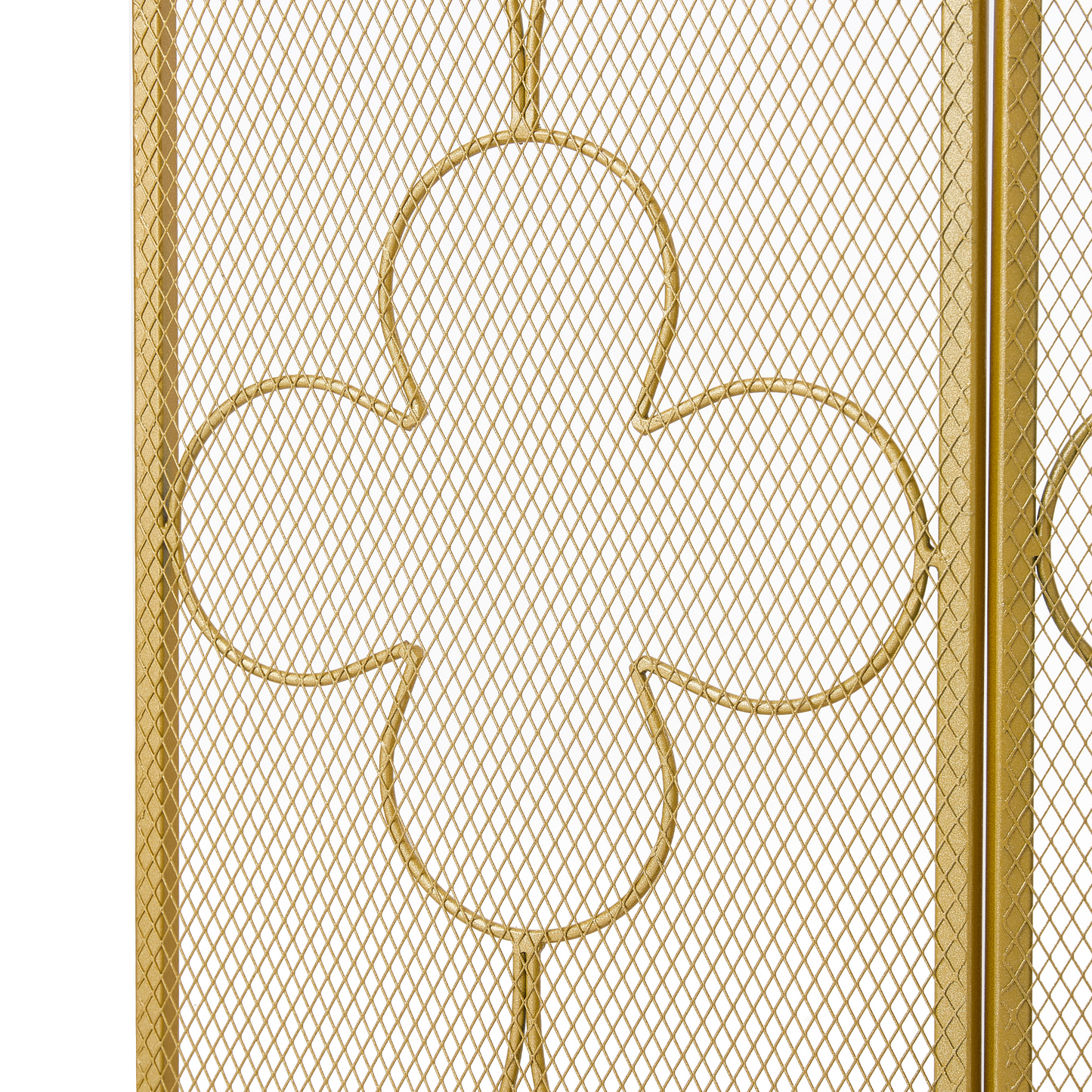 Smallbee Iron Fireplace Screen Gold Powder Coated – 122x2.3x77.5cm