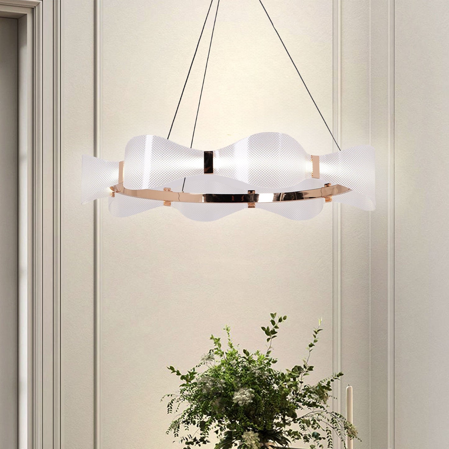 Lightsin Modern Minimalist Acrylic Ring Pendant Light Lightsin UK In Stock