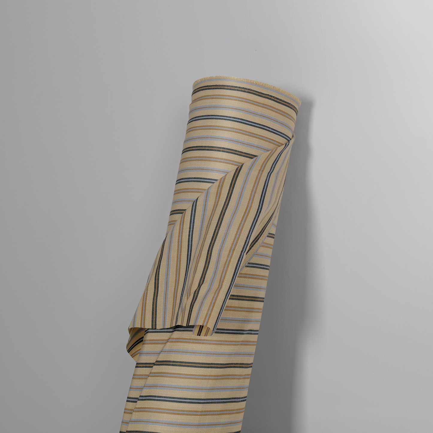 Mid-weight Banded Stripes Fabric Cotton, Sky Blue, AR460034