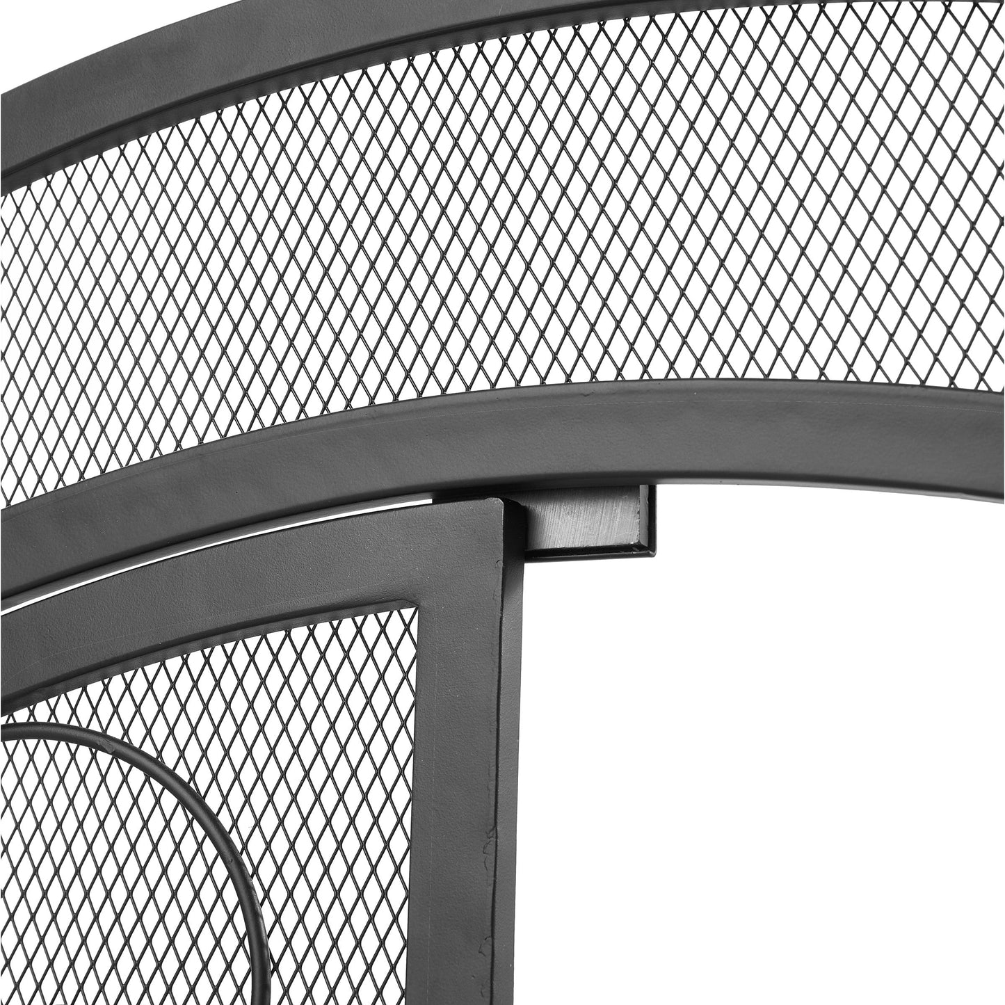 Smallbee Iron Fireplace Screen Black Powder Coated – 90x32x78.8cm