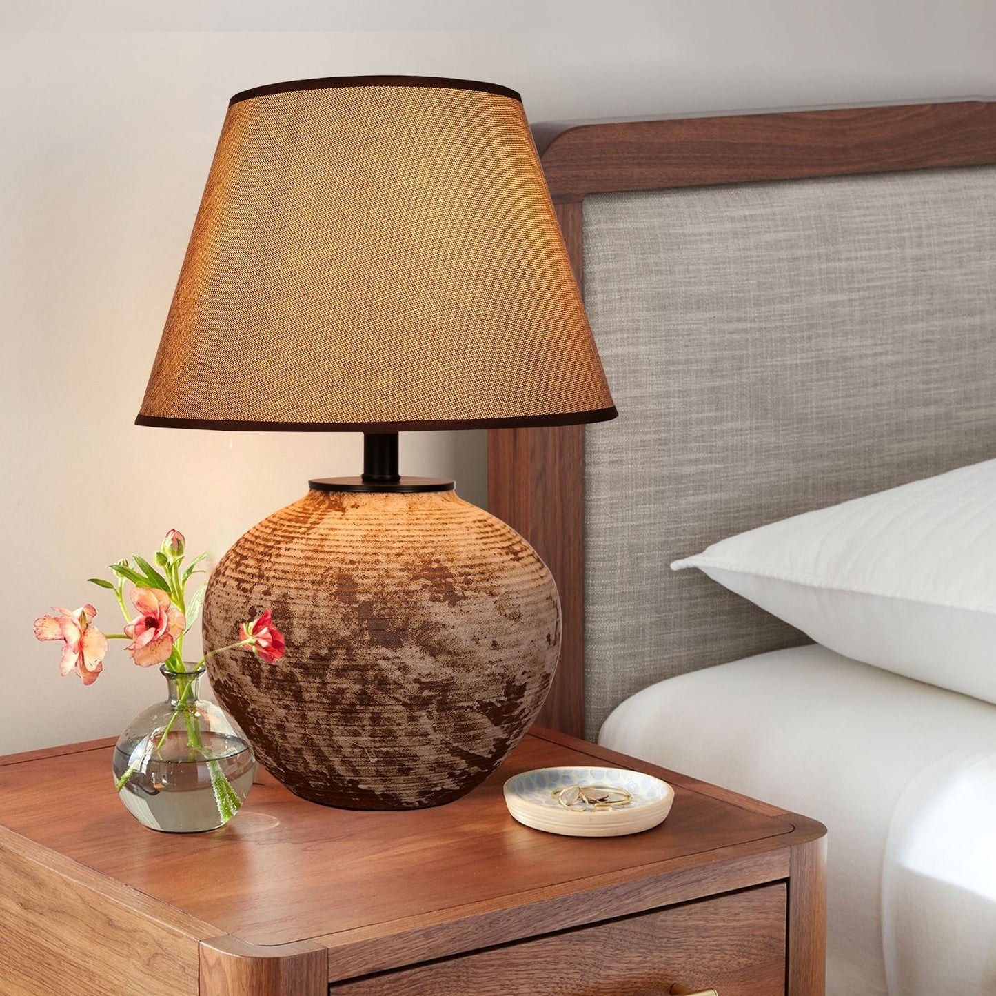 Lightsin 1-Light Pendant Light with Glass Lampshade Lightsin UK