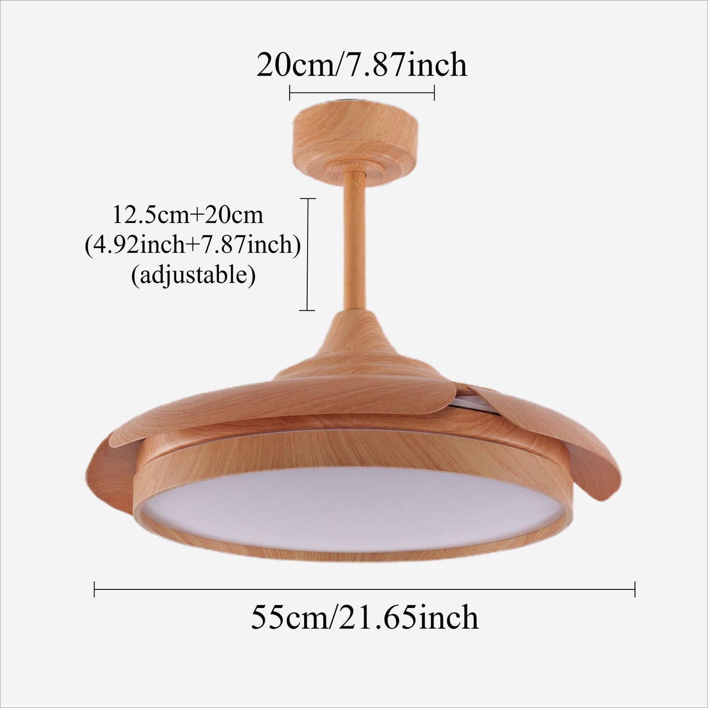 Lightsin Elegant Contemporary Ceiling Fan Light Featuring Soft LED Illumination Lightsin UK