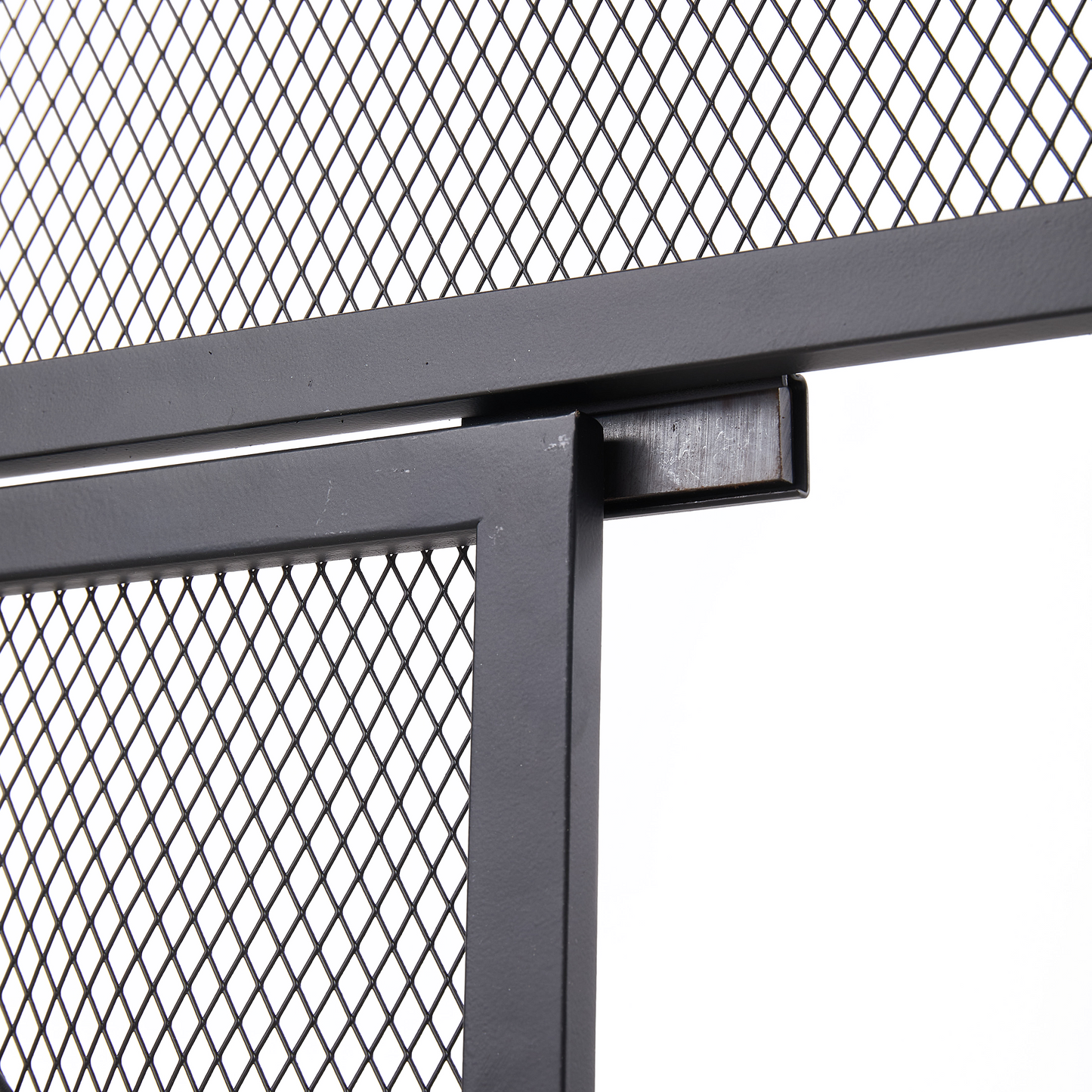 Smallbee Iron Fireplace Screen Black Powder Coated – 89x25x71.5cm