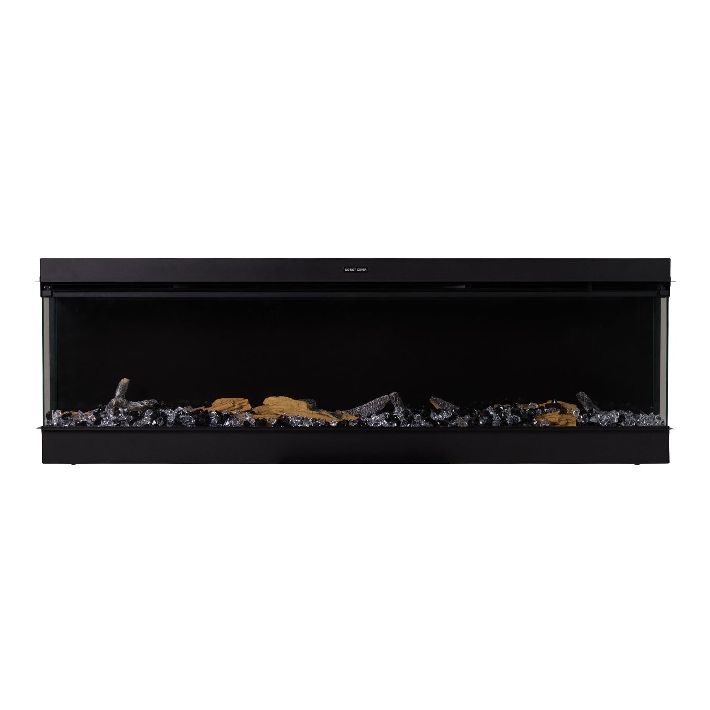 Smallbee 50/60/70/80inch 3-sided Electric Fireplace with Adjustable Color, Temperature and Timing, Controlled by APP