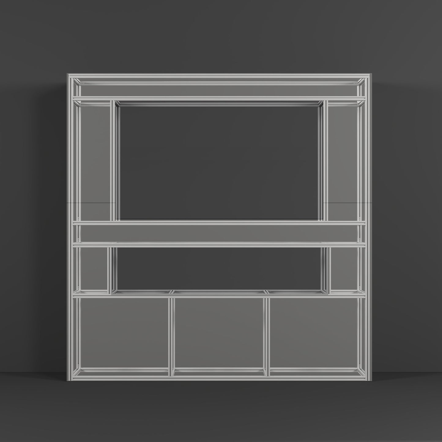 Smallbee Easy-to-Install Aluminum Profile Media Wall Frame