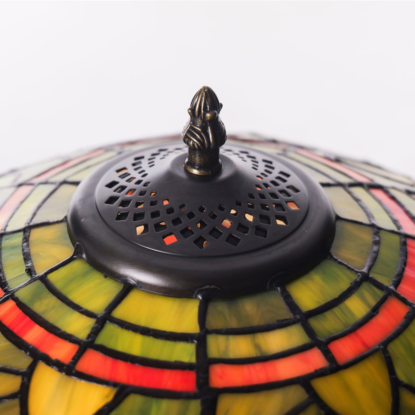 Lightsin Tiffany Table Lamp | Handcrafted Stained Glass Dragonfly Series Blue Dragonfly Lightsin UK