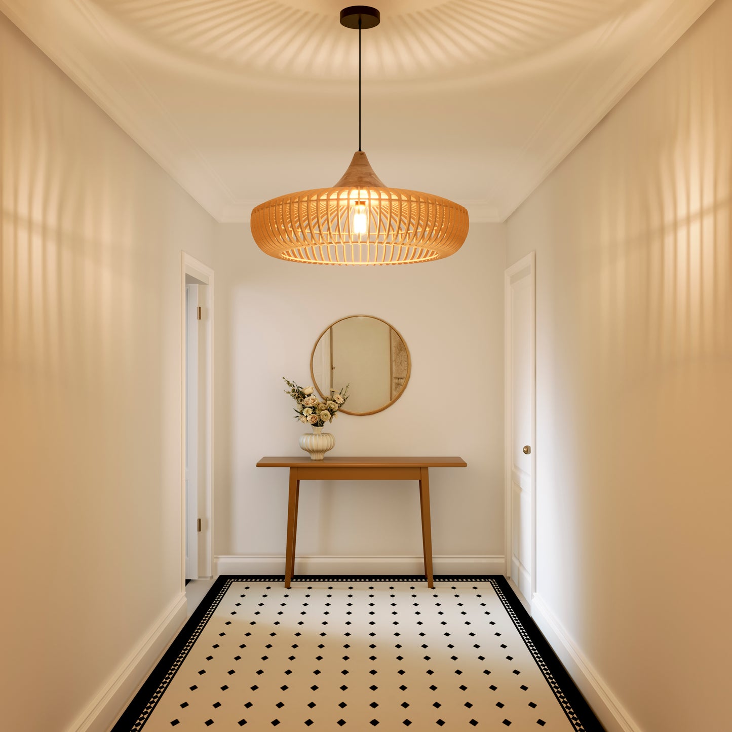 Shadome-Handcrafted Wooden Kitchen Pendant Light Fixtures