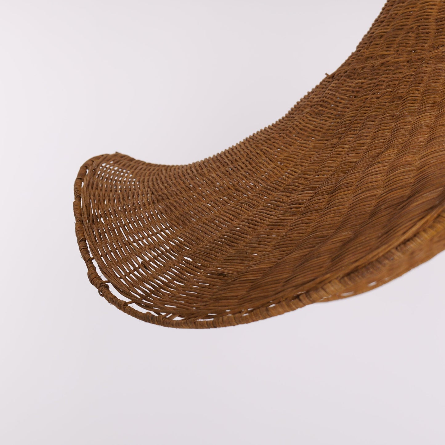 Lightsin Natural & White Hat-Shaped Handwoven Rattan Pendant Light Lightsin UK