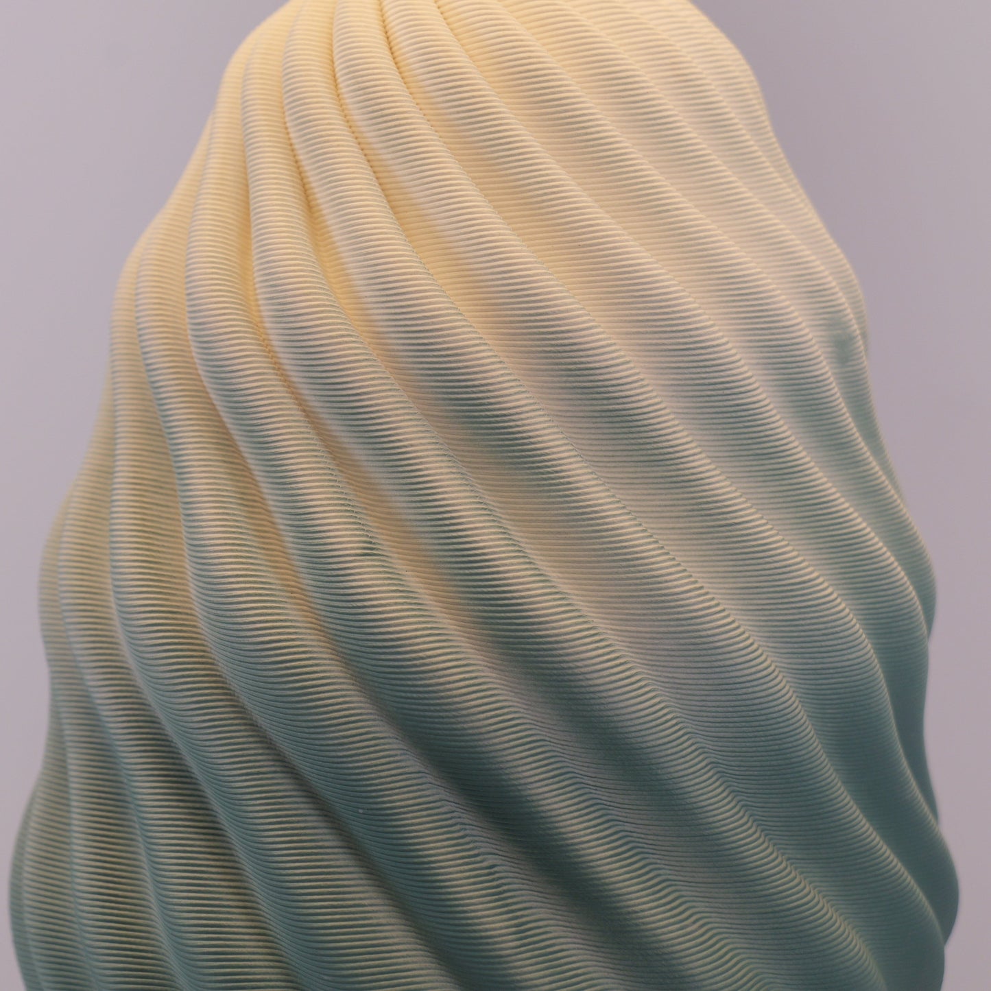 Lightsin 3D Blue Green White Gradient Threaded Ceramic Table Lamp with Fabric Shade Lightsin UK