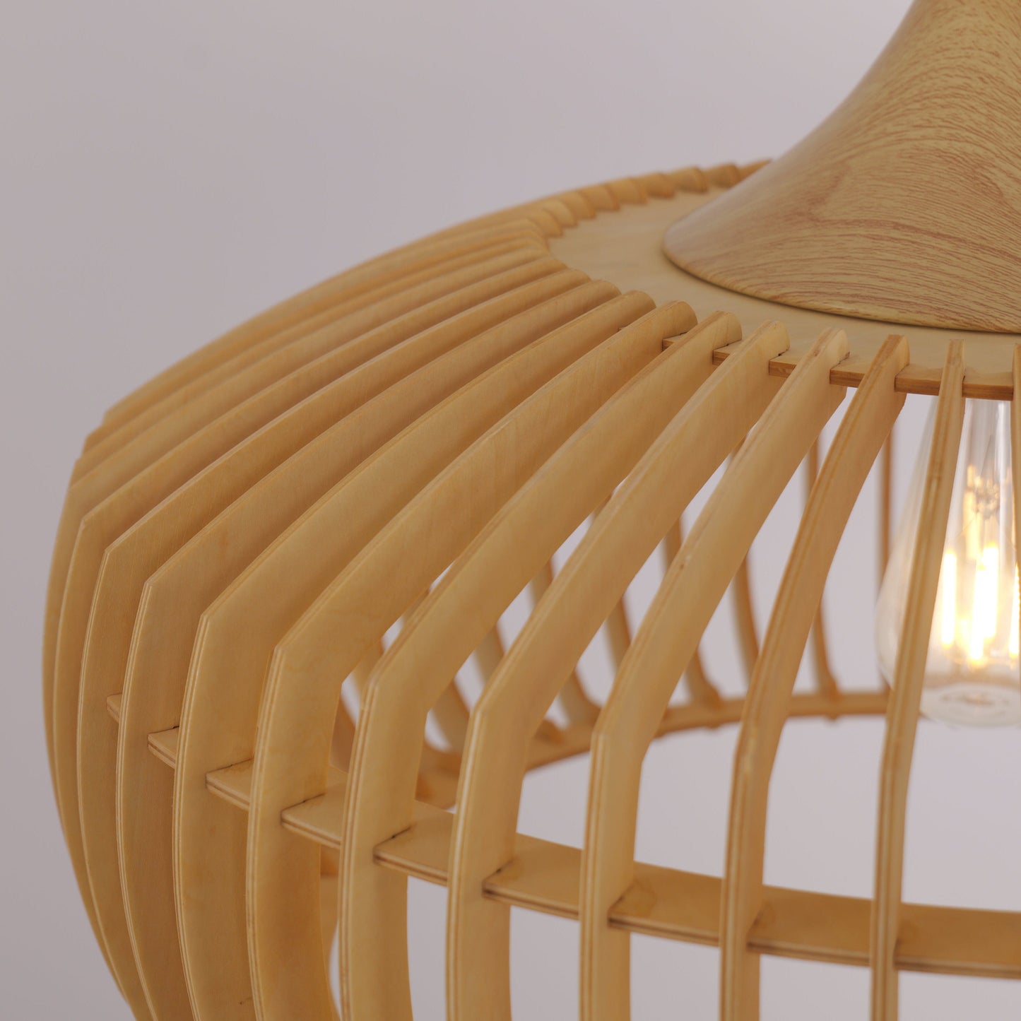 Lightsin Handcrafted Wood Pendant Light for Kitchen Island and Modern Interiors Lightsin UK
