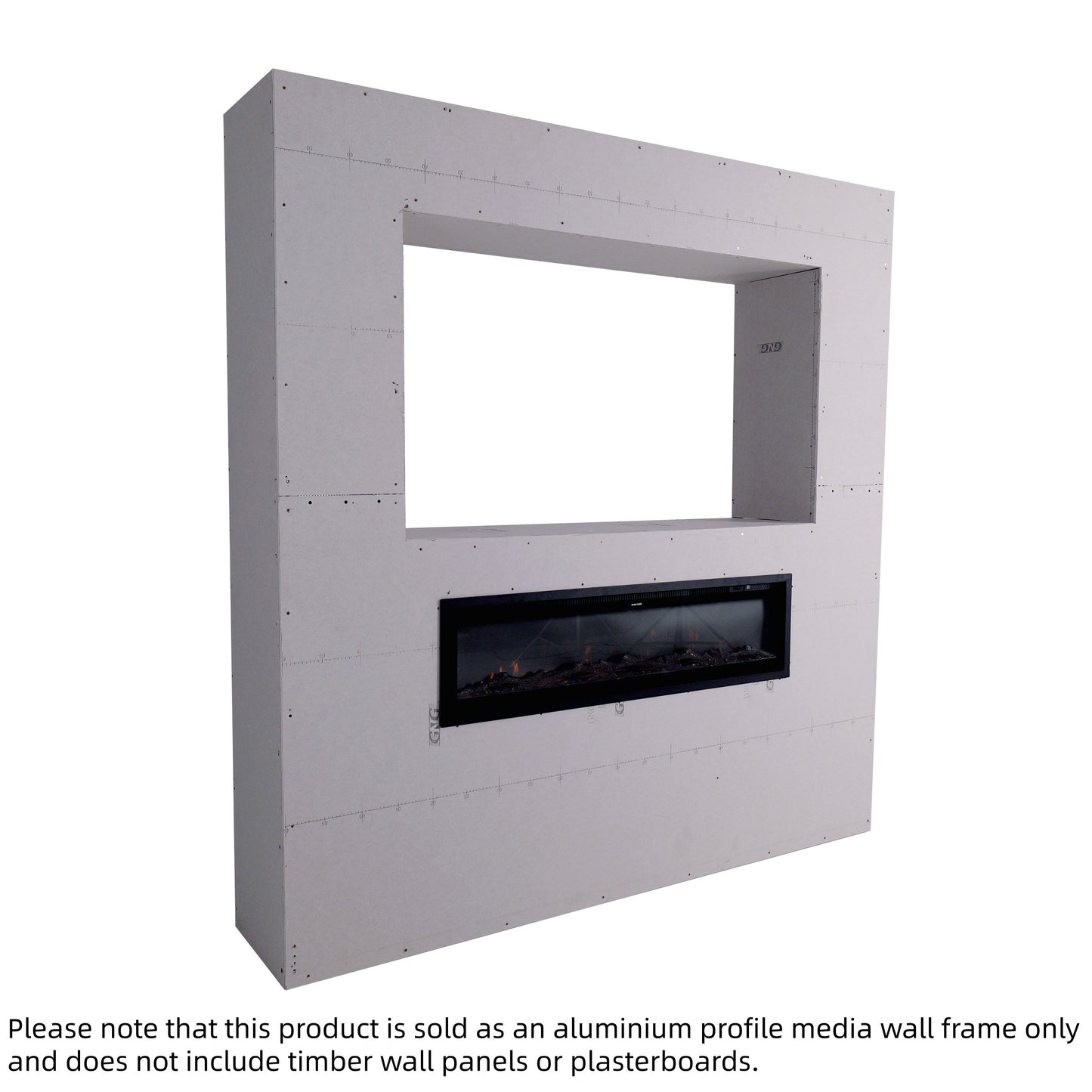 Smallbee Easy-to-Install Aluminum Profile Media Wall Frame