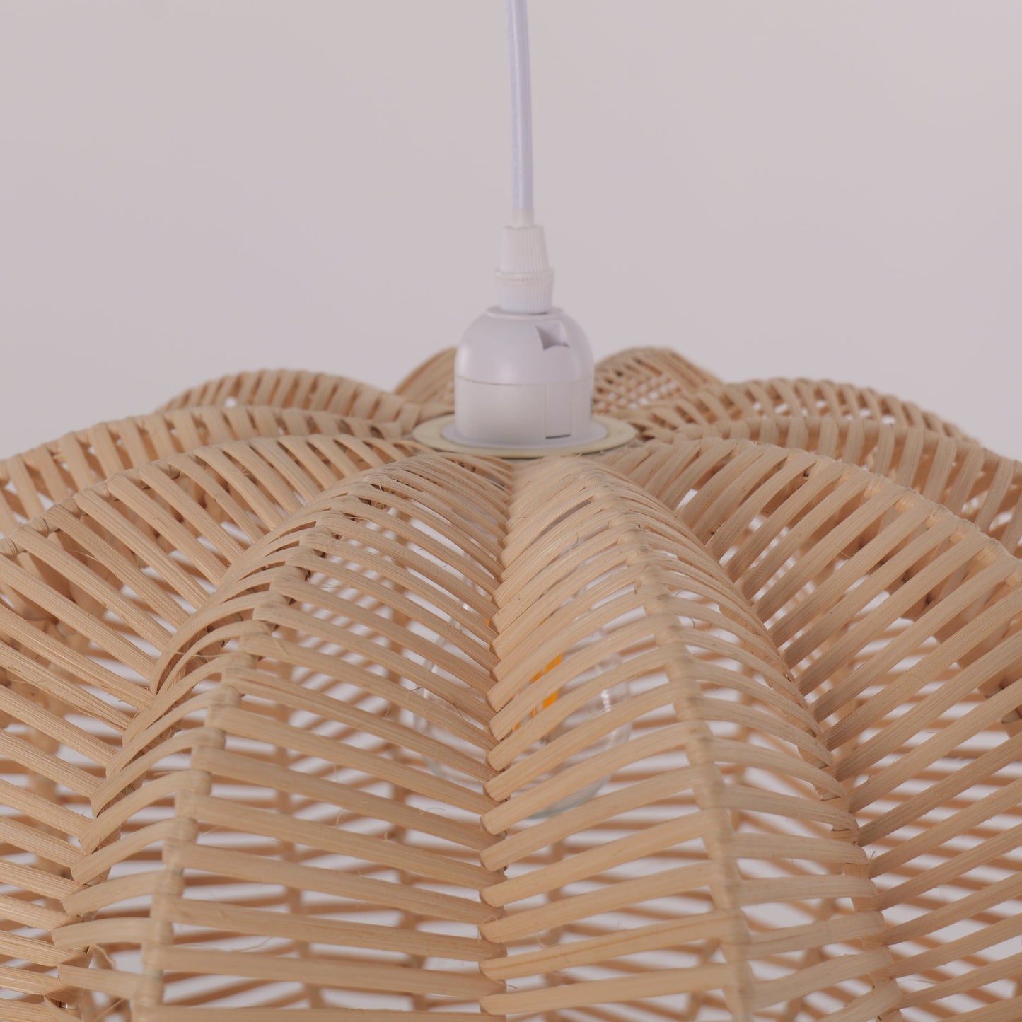 Lightsin Scandinavian Round Rattan Hanging Lamp Lightsin UK