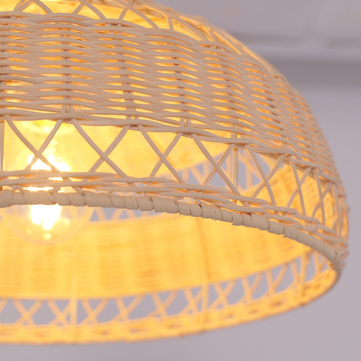 Lightsin Minimalist Bamboo Cone Ceiling Light Lightsin UK