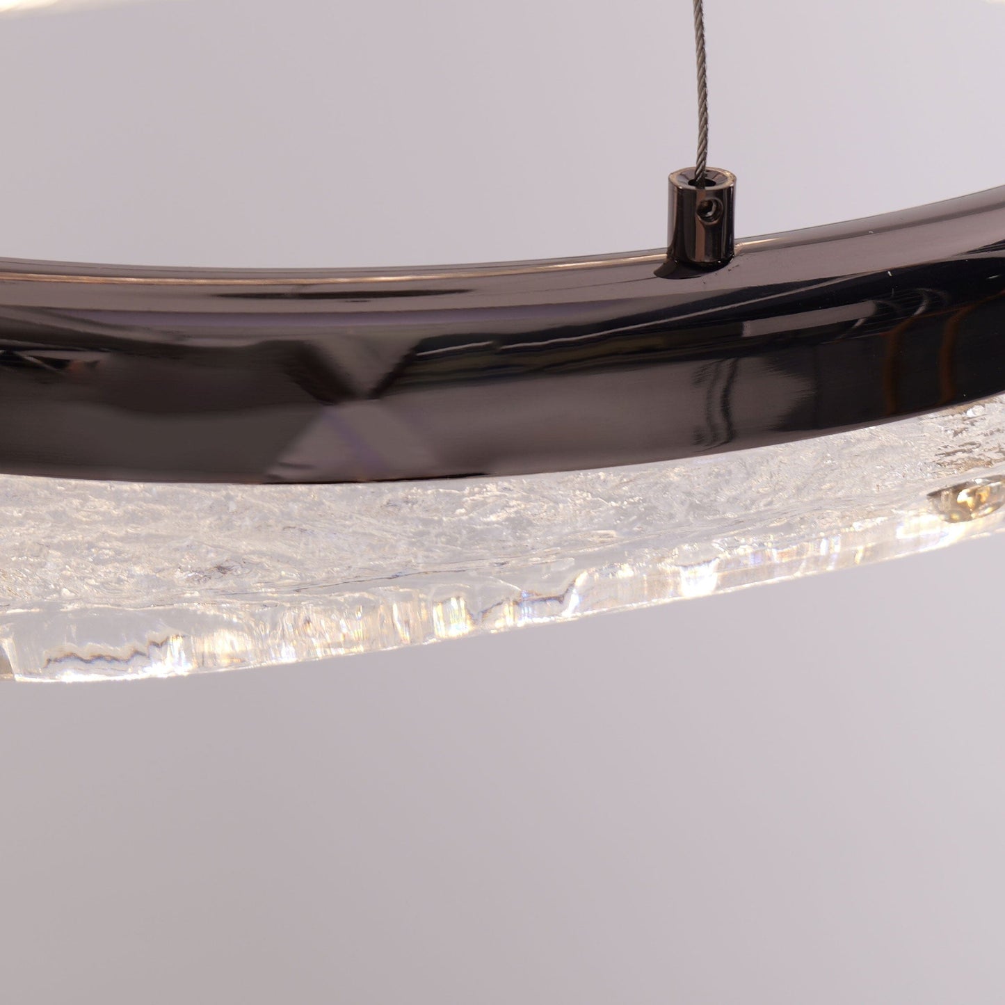 Lightsin Pearl Black Wave LED Pendant Light in Aluminum Alloy Lightsin UK