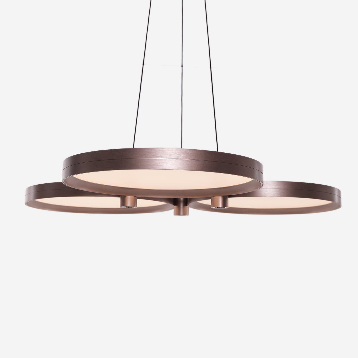 Lightsin Champagne Gold Triple-Ring Stepless Dimming Pendant Light Lightsin UK