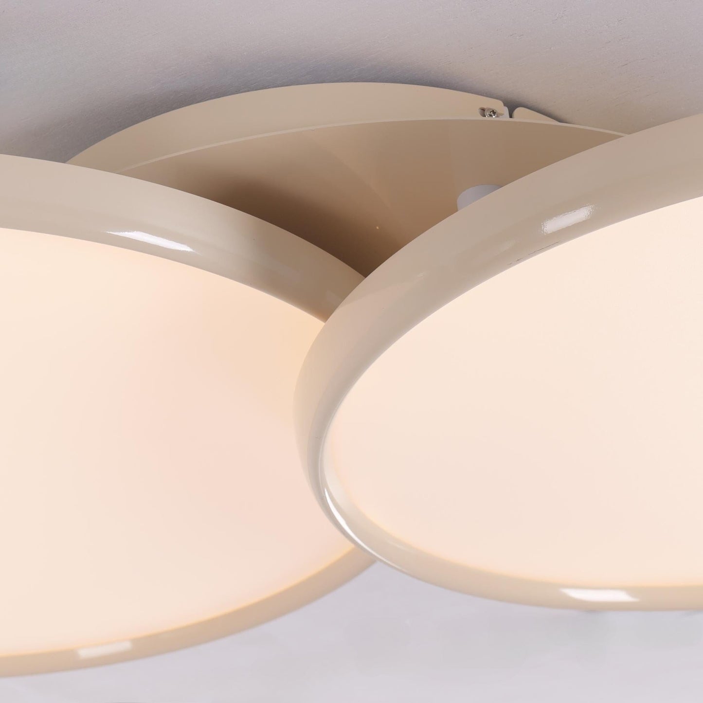 Lightsin Full Spectrum Dimmable Ivory White Aluminum Round LED Ceiling Light Lightsin UK