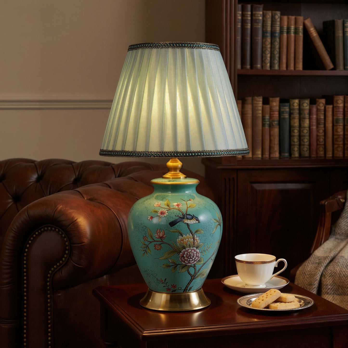 Lightsin Chinoiserie Hand-Painted Ceramic Table Lamp Collection