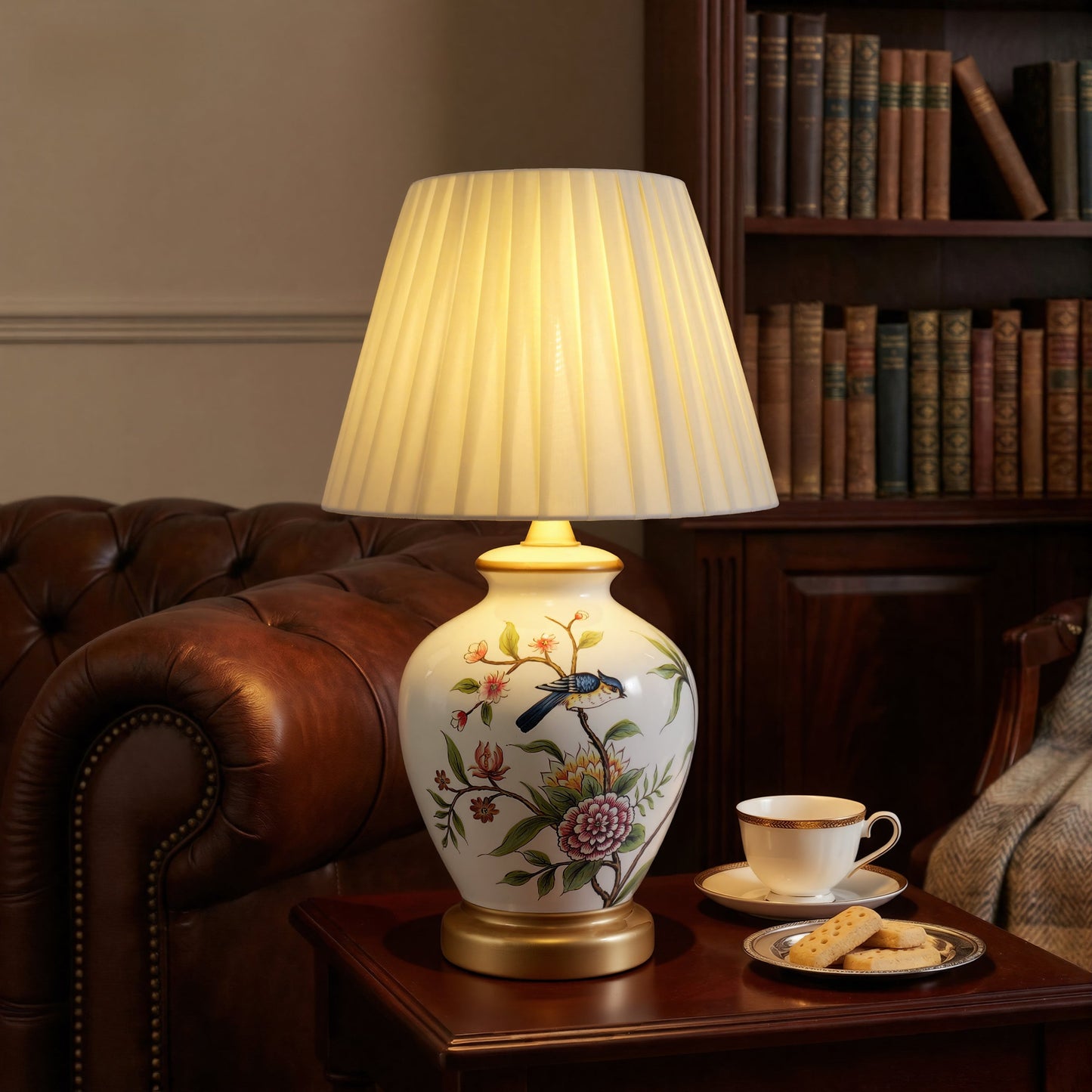 Lightsin Chinoiserie Hand-Painted Ceramic Table Lamp Collection