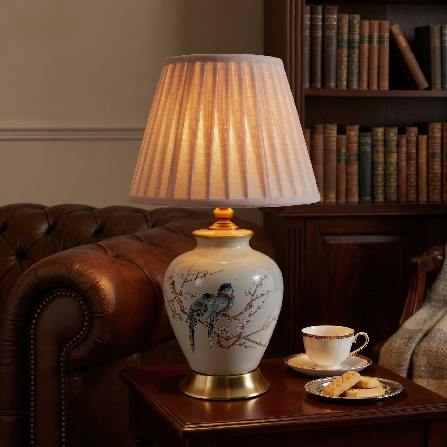 Lightsin Chinoiserie Hand-Painted Ceramic Table Lamp Collection