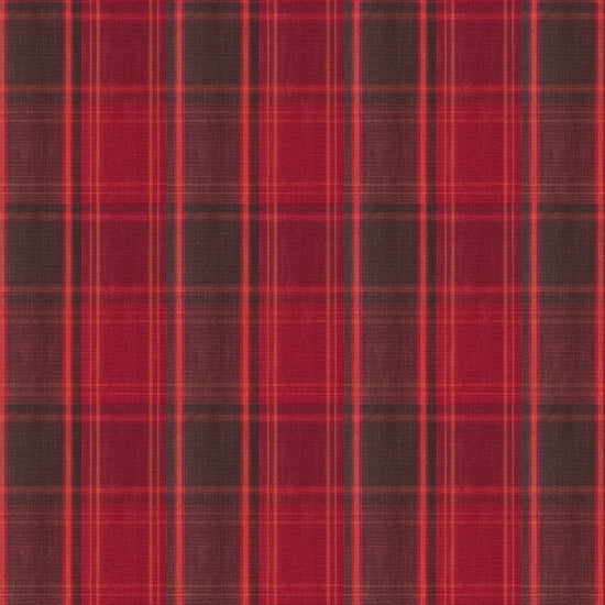 Mid-weight Tartan Check Fabric Cotton, Garnet Red, AR460054