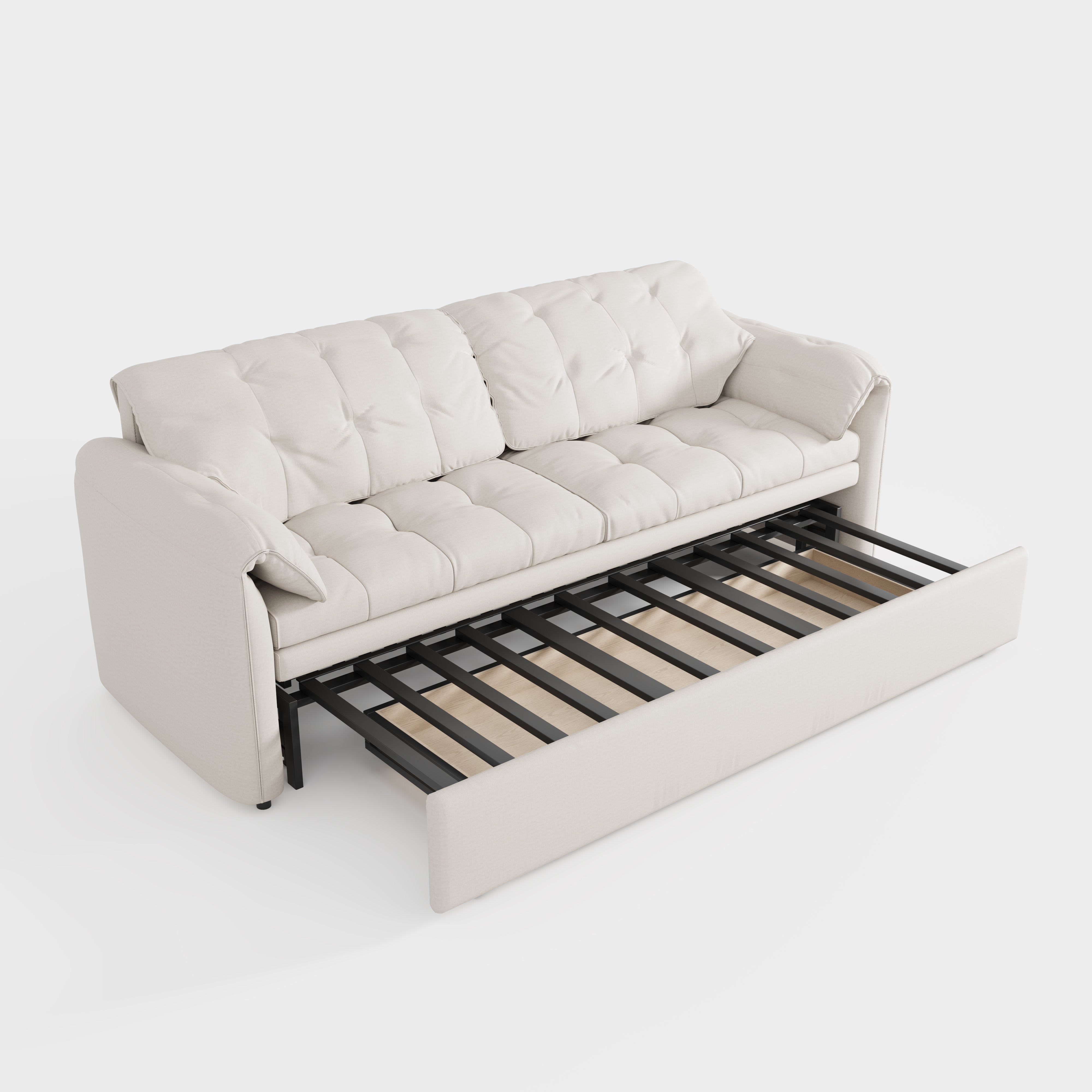 Cloud Elephant Ears Folding Corner Sofa Bed with Storage