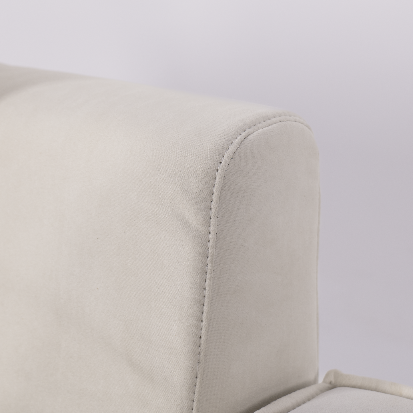 Cottonfy Creamy Tofu Block Pullout Sofa Bed with Storage