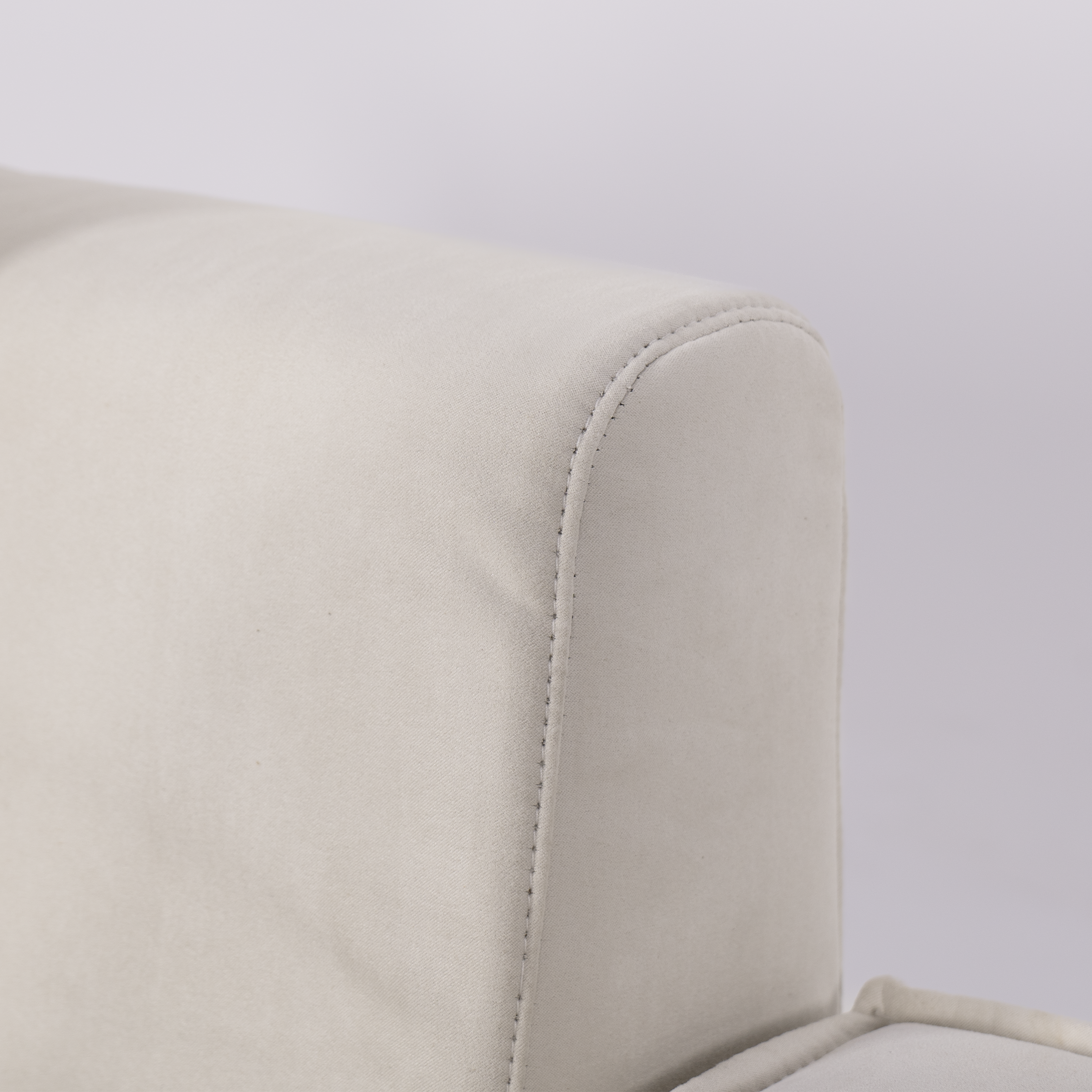 Cottonfy Creamy Tofu Block Pullout Sofa Bed with Storage