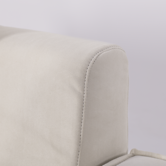 Cottonfy Creamy Tofu Block Pullout Sofa Bed with Storage