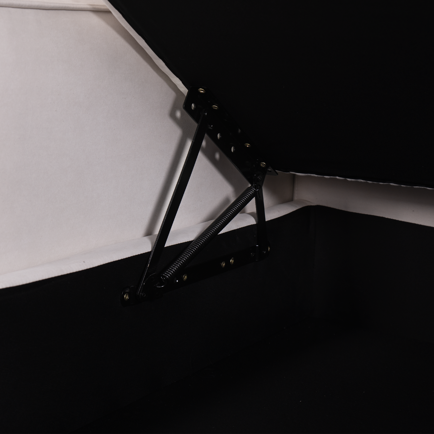 Cottonfy Creamy Tofu Block Pullout Sofa Bed with Storage