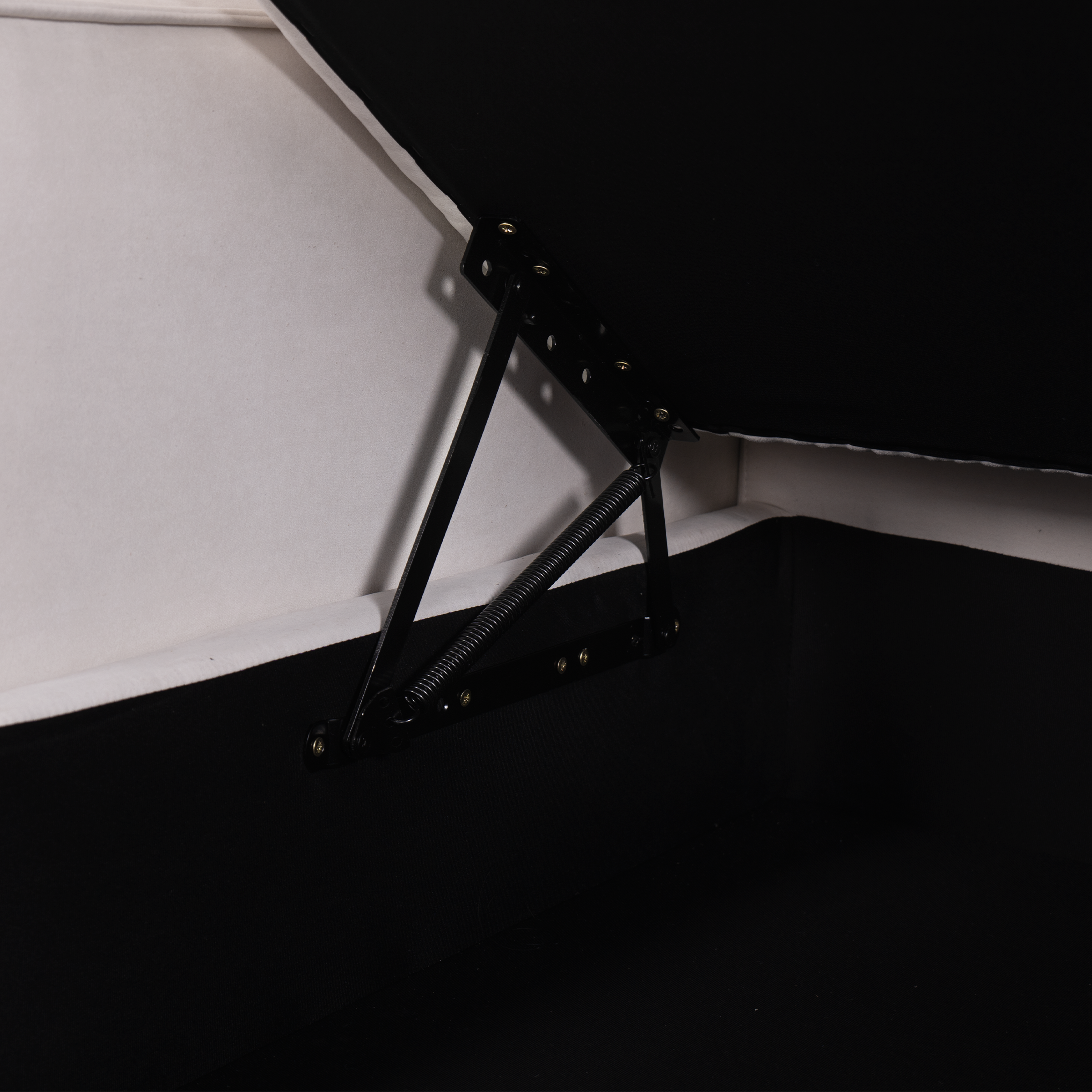 Cottonfy Creamy Tofu Block Pullout Sofa Bed with Storage