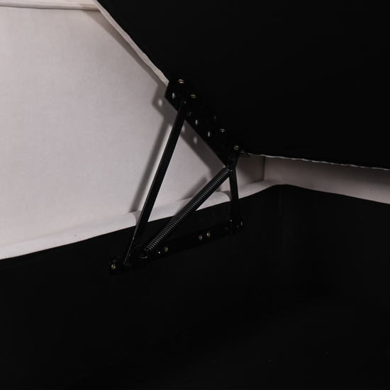 Cottonfy Creamy Tofu Block Pullout Sofa Bed with Storage